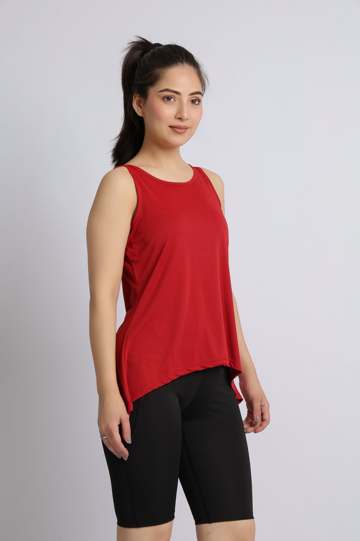 Red active flare vest