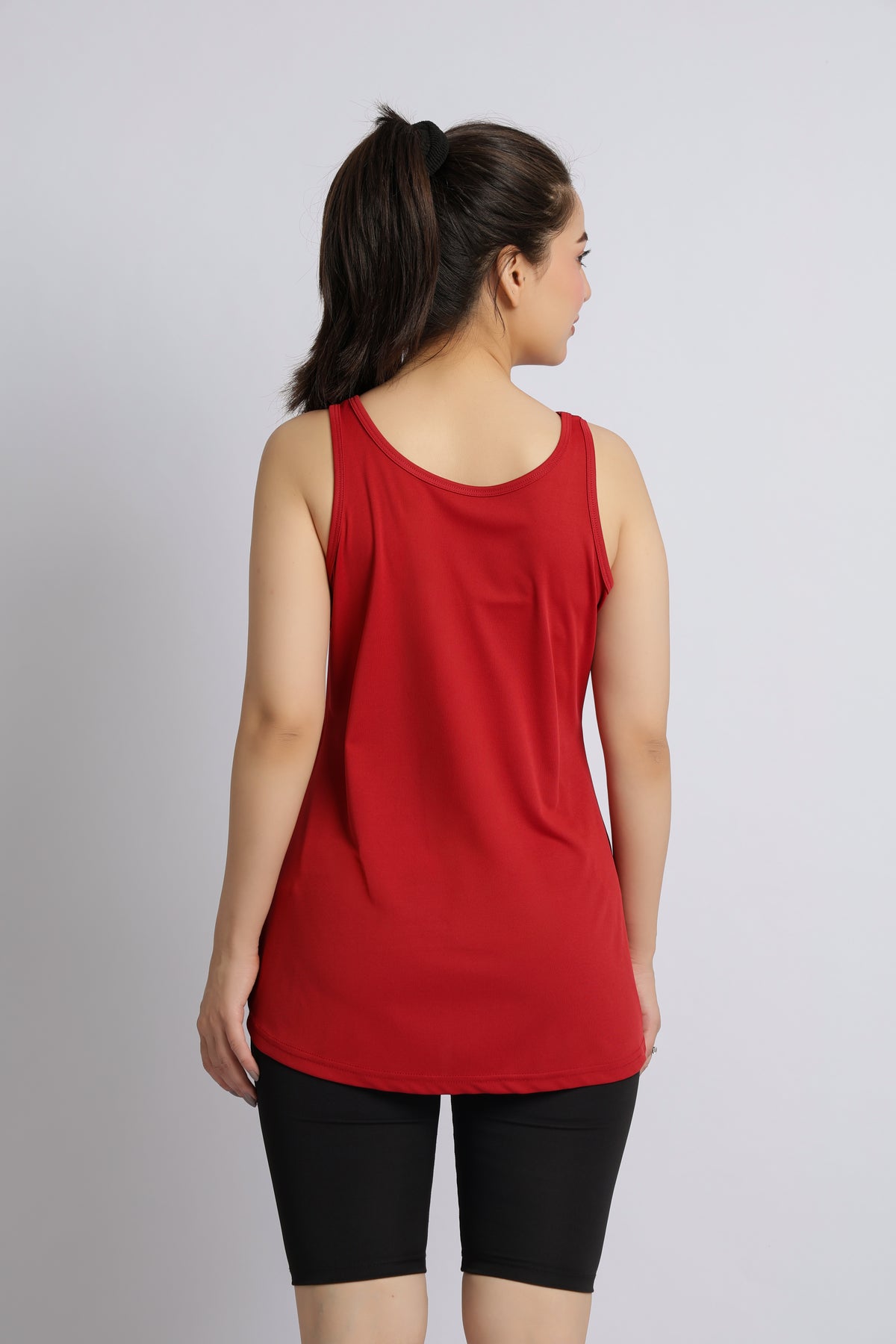 Red active flare vest