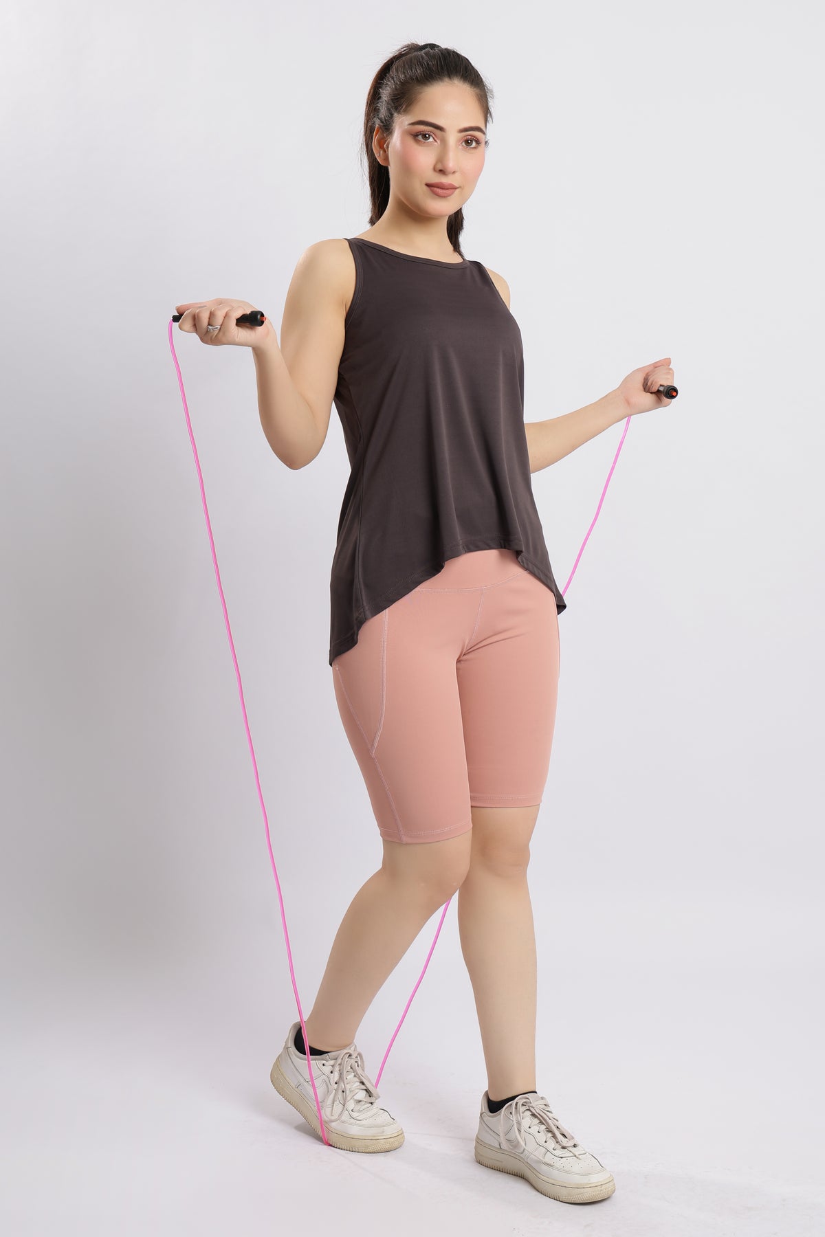 Charcoal active flare vest