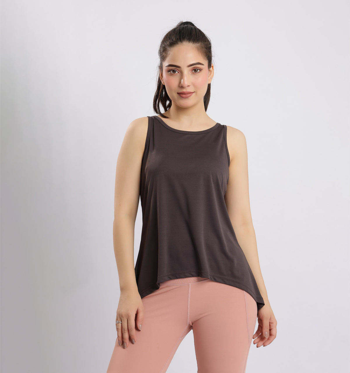 Charcoal active flare vest