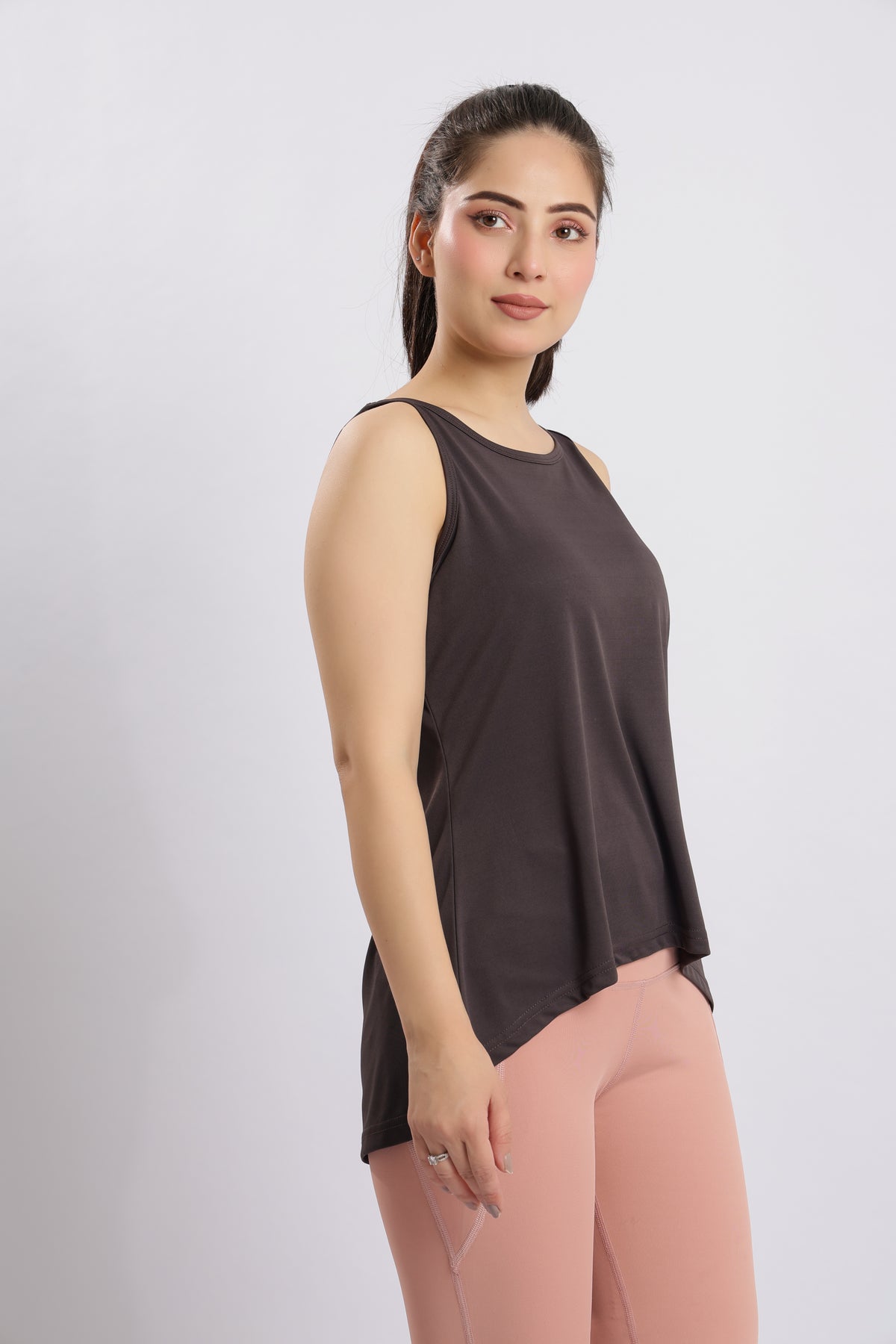 Charcoal active flare vest
