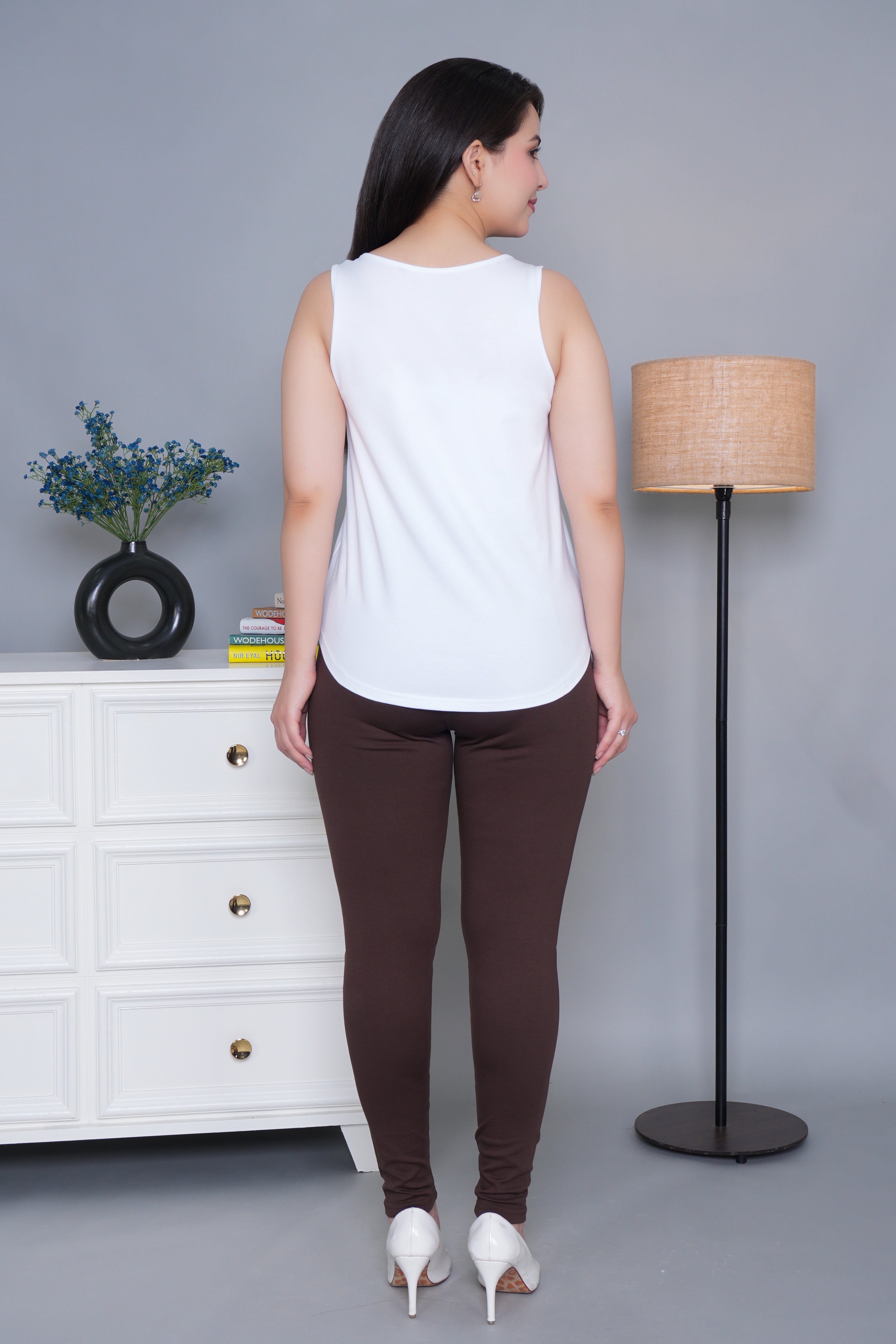 White Cotton vest [100% Cotton spandex]