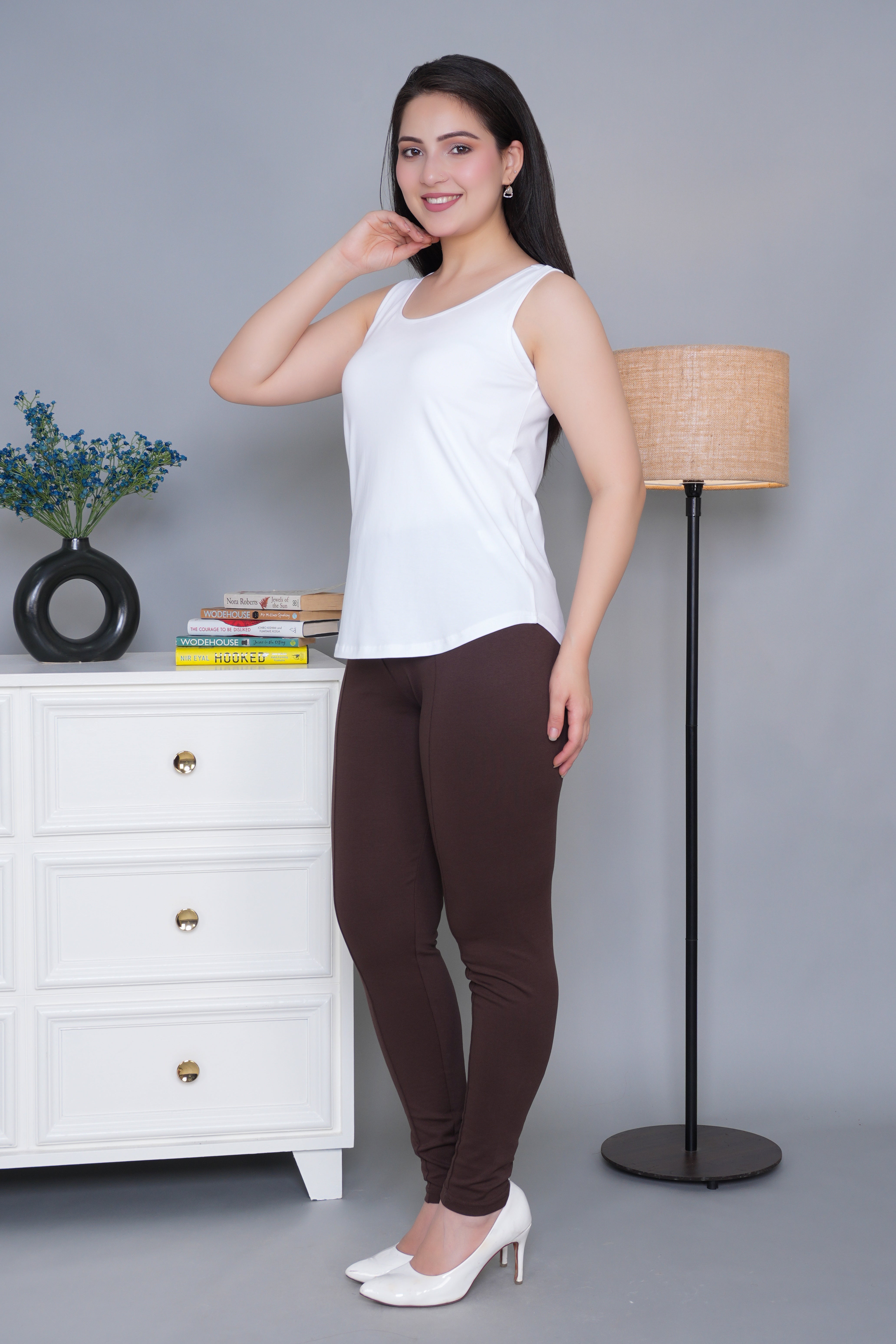 White Cotton vest [100% Cotton spandex]