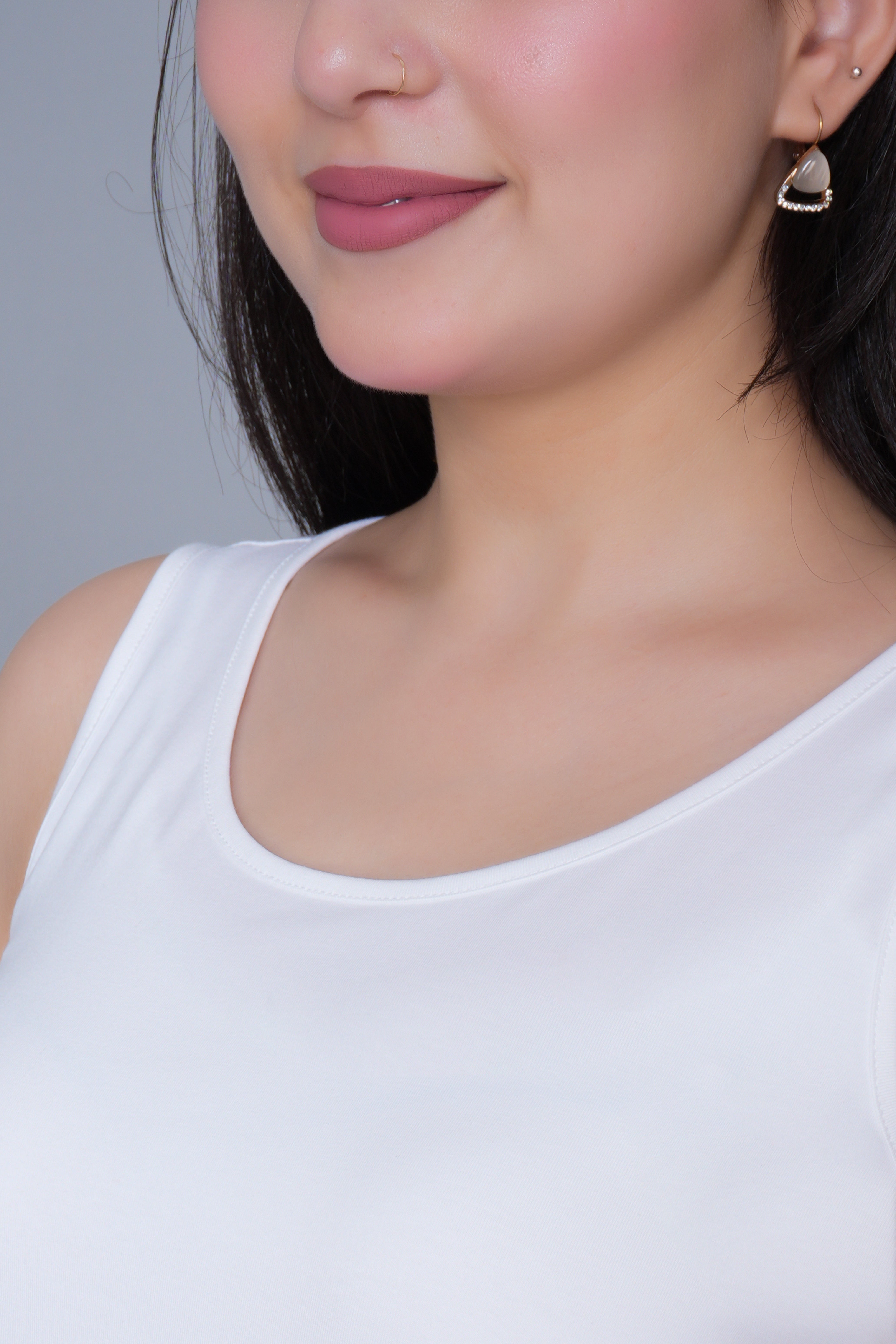 White Cotton vest [100% Cotton spandex]