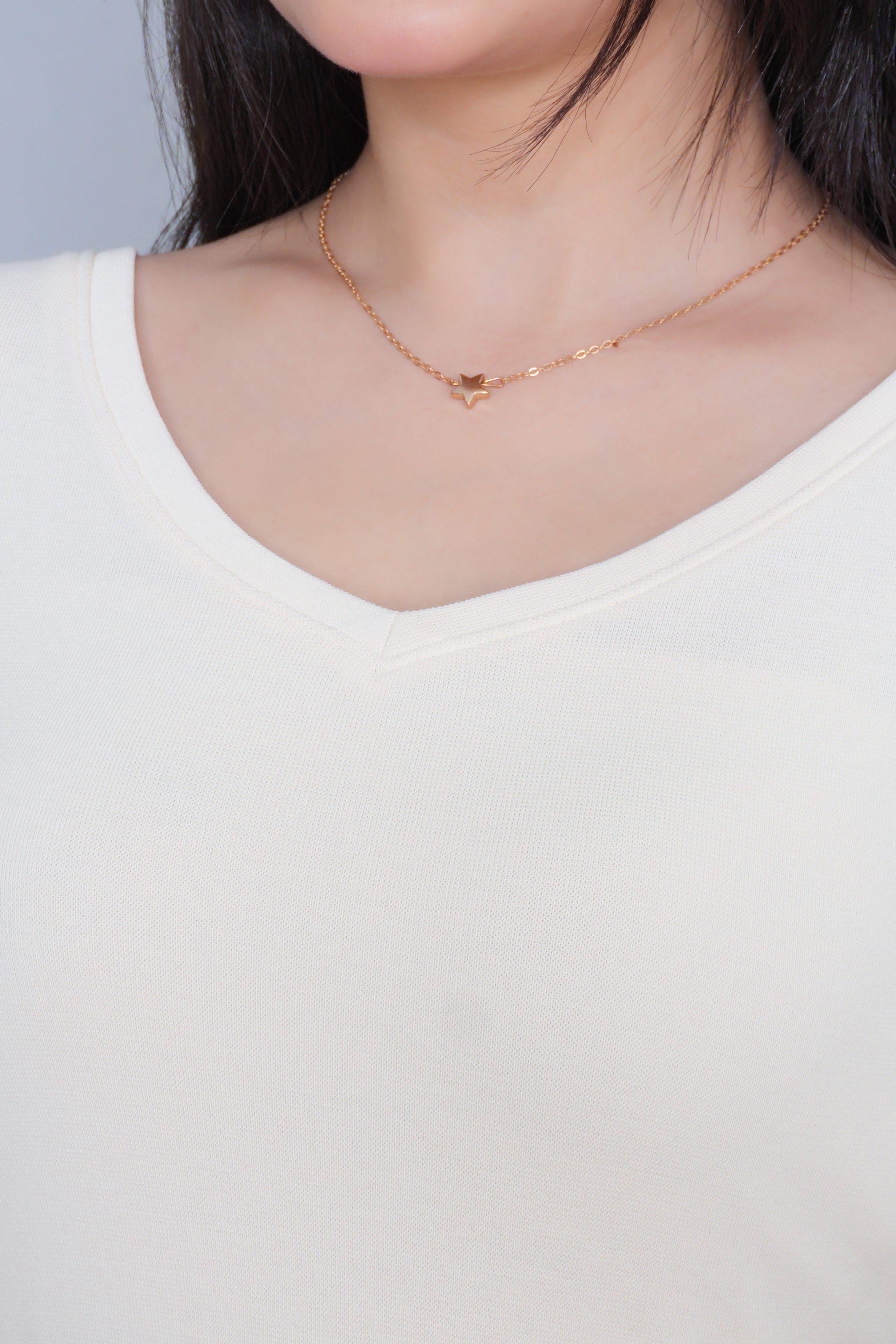 Off White Rib Blouse [ 100% USA HQ Cotton, 280 GSM non transparent fabric ]