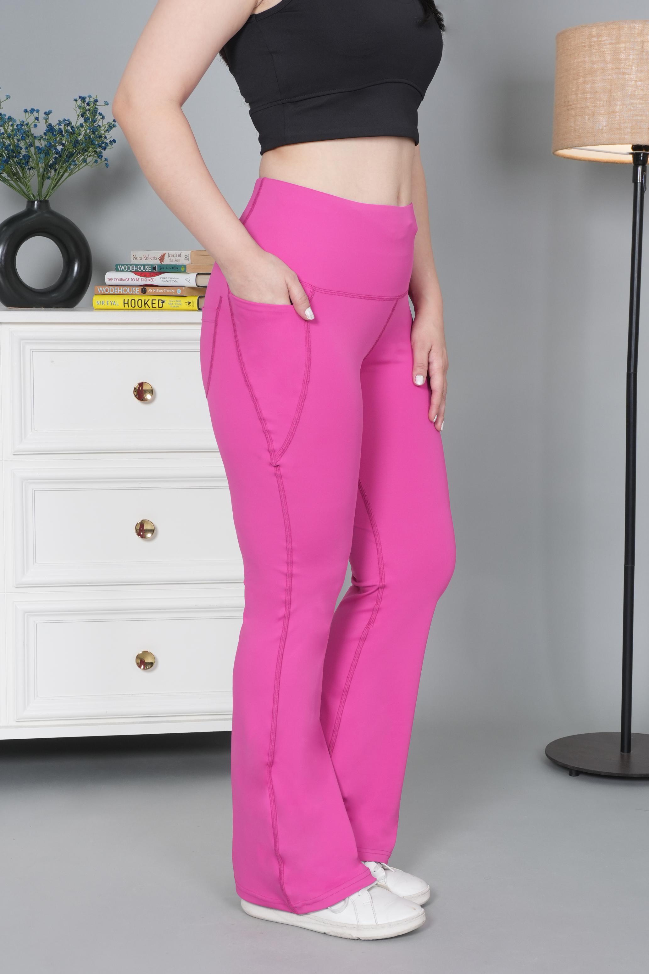 Pink Active Flare Pants