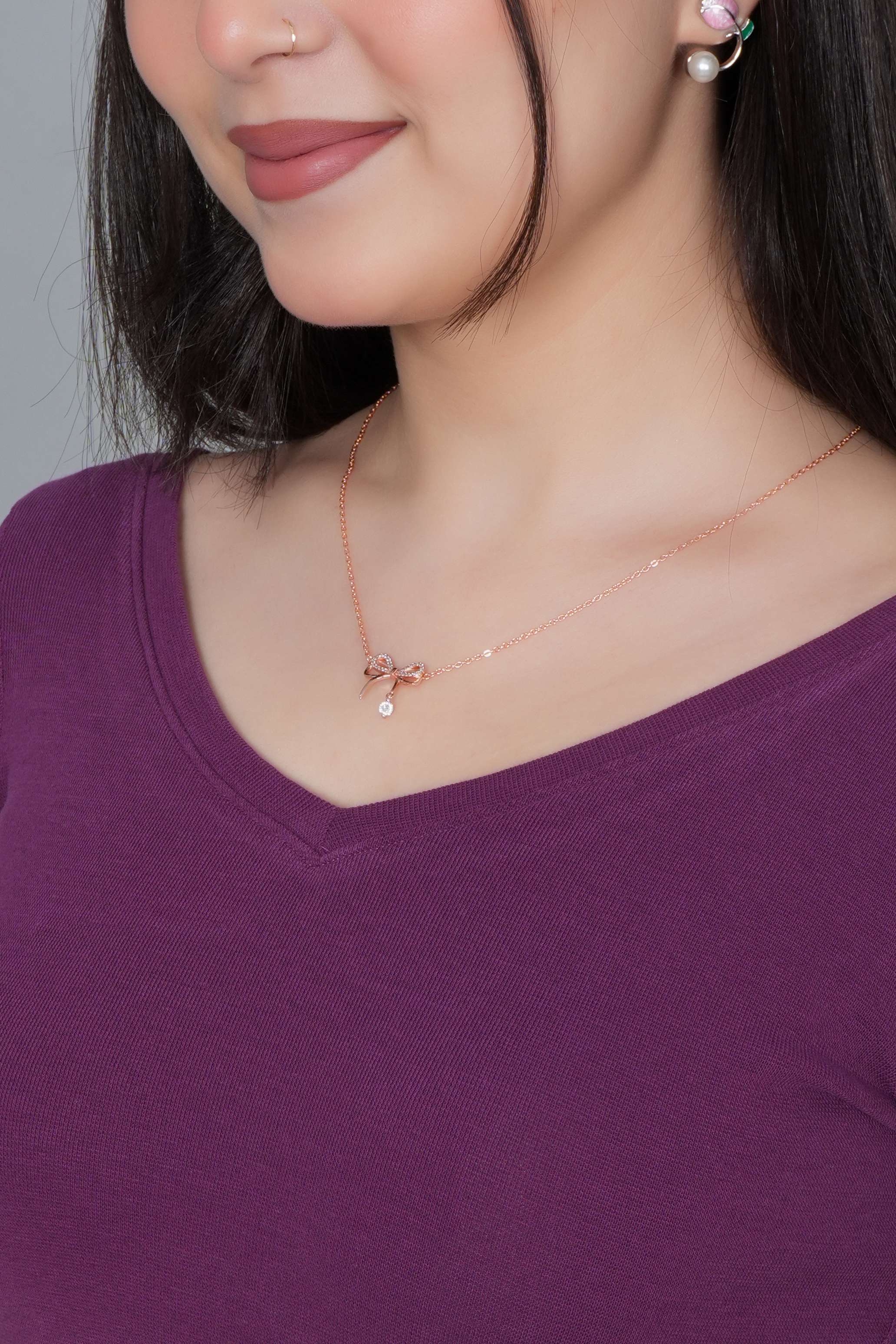 Purple Rib Blouse [ 100% USA HQ Cotton, 280 GSM non transparent fabric ]