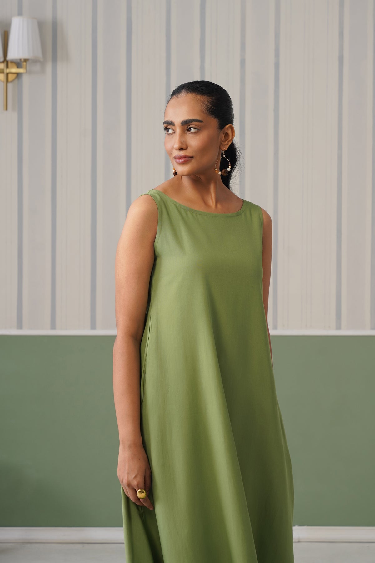 Pista rayon flare dress with pocket [ Premium 100% Rayon, Liva Certified ]