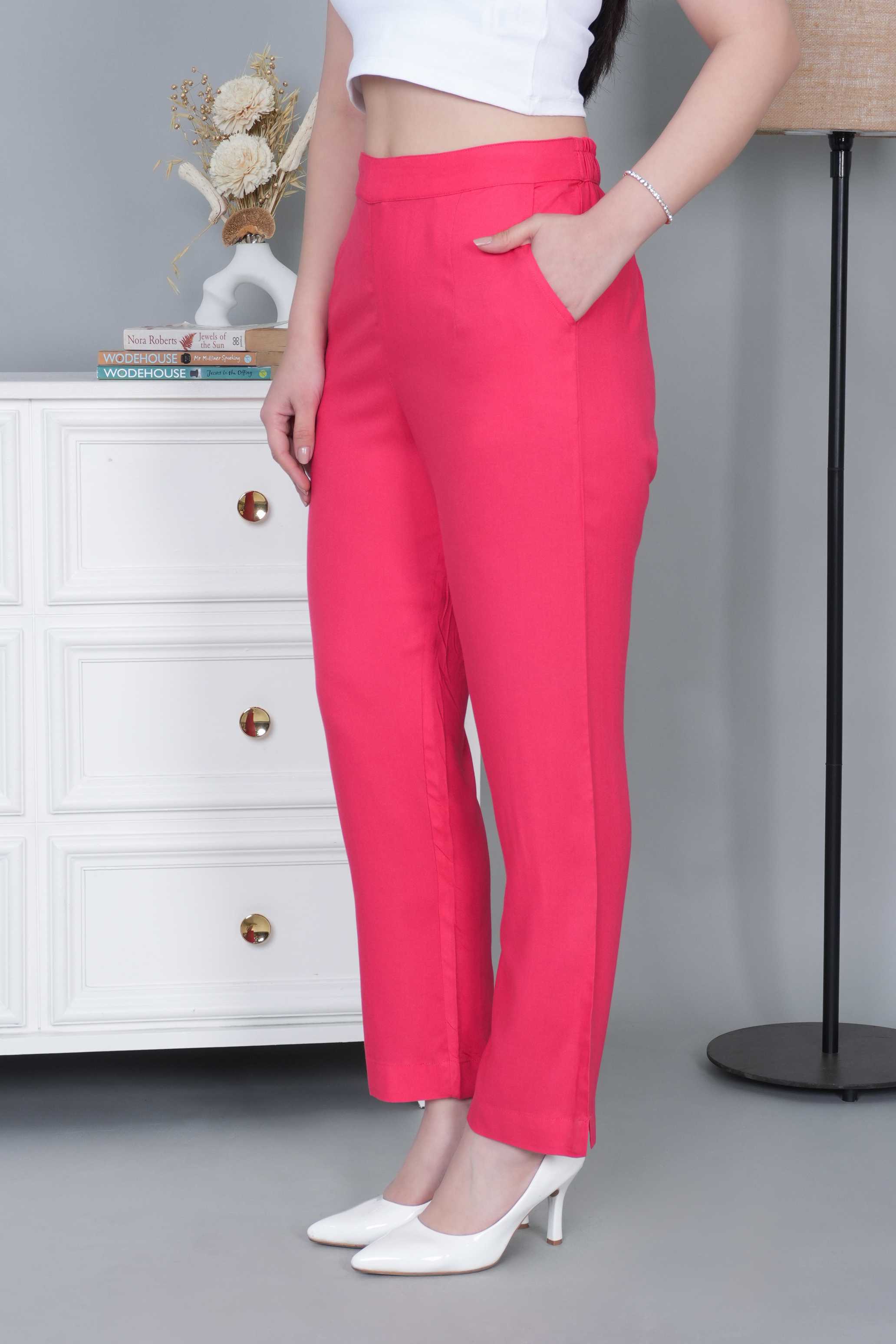 Tea berry rayon pant [ 100% Rayon, Liva Certified ]