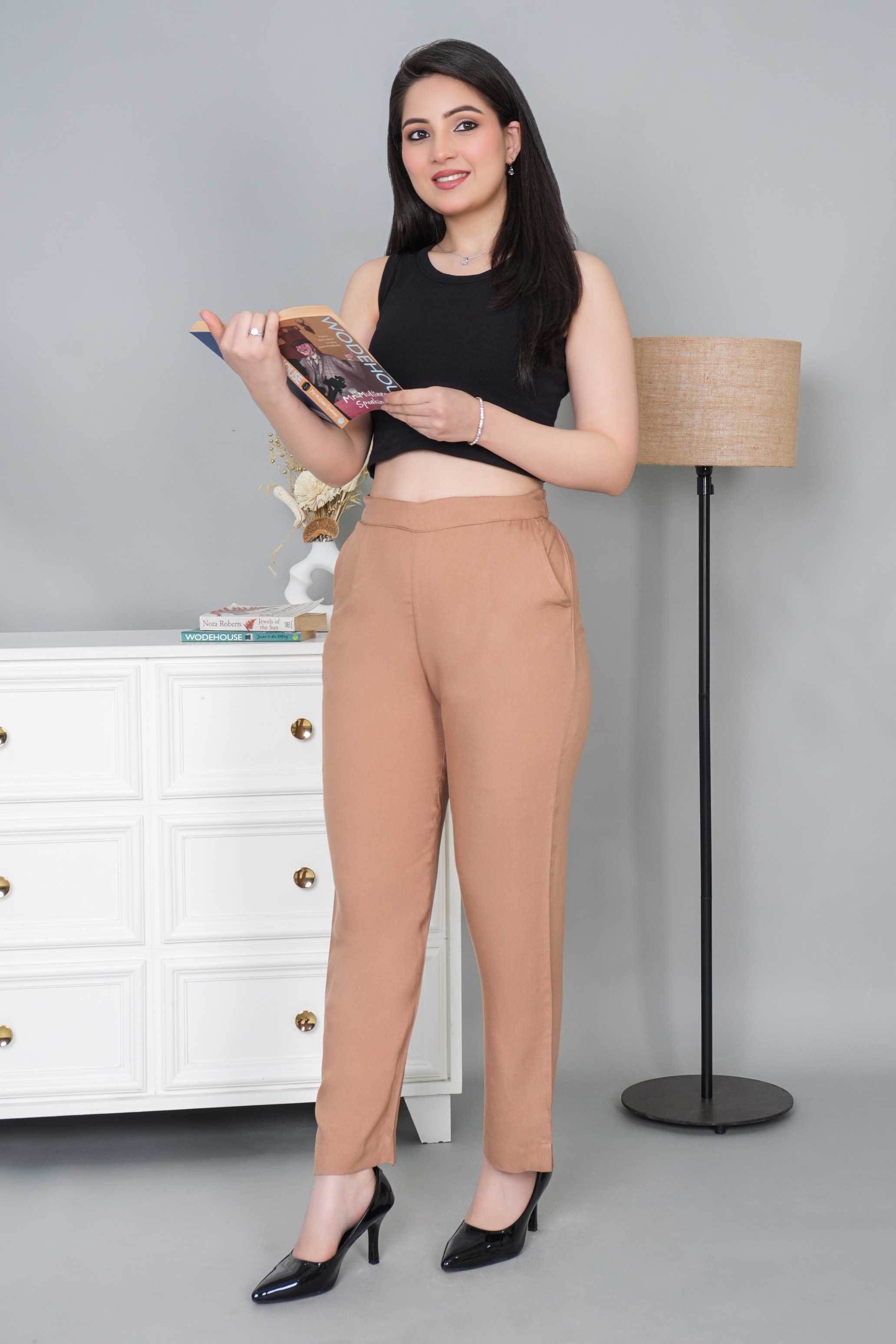 Camel rayon pant [ 100% Rayon, Liva Certified ]