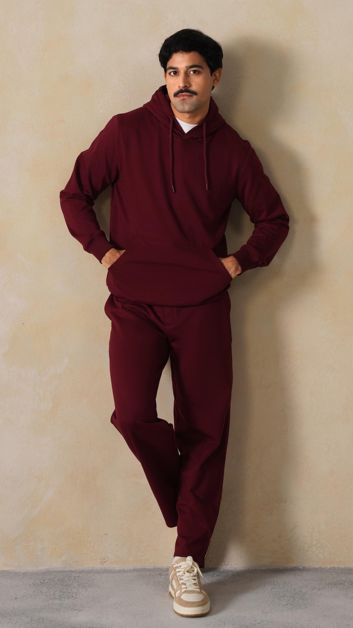 Wine men winter straight fit pants
