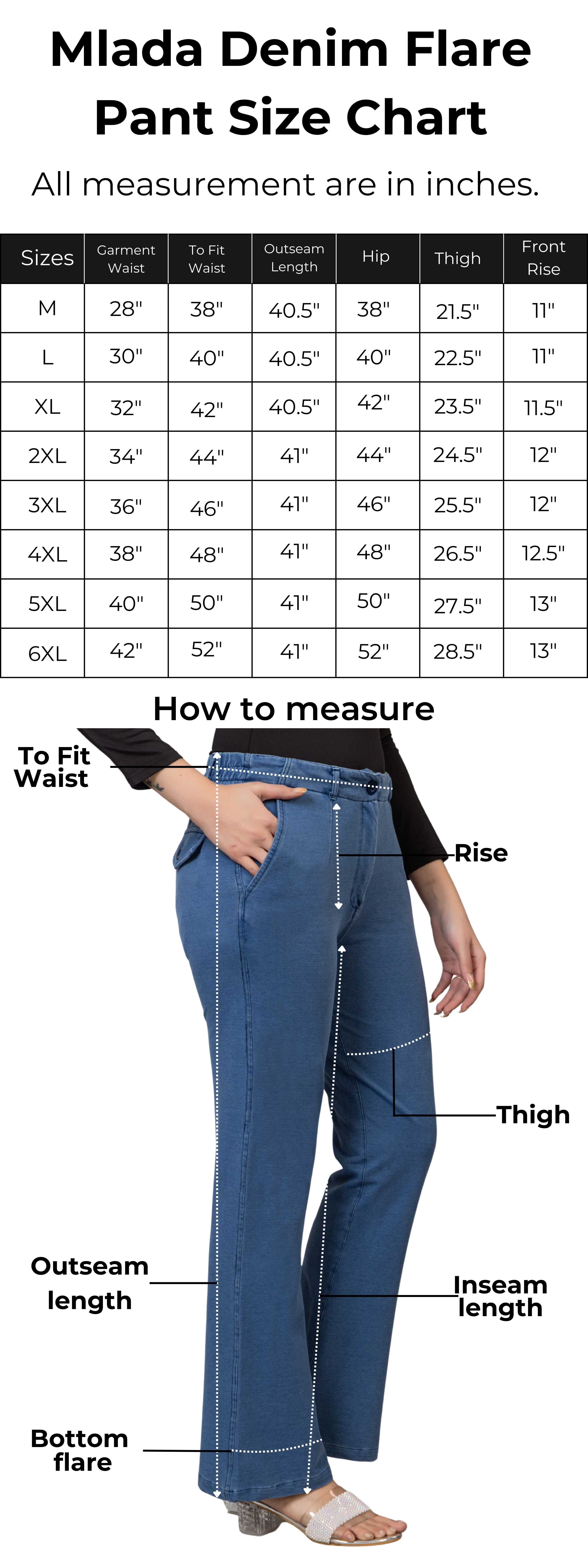 Grey denim bootcut flare pant