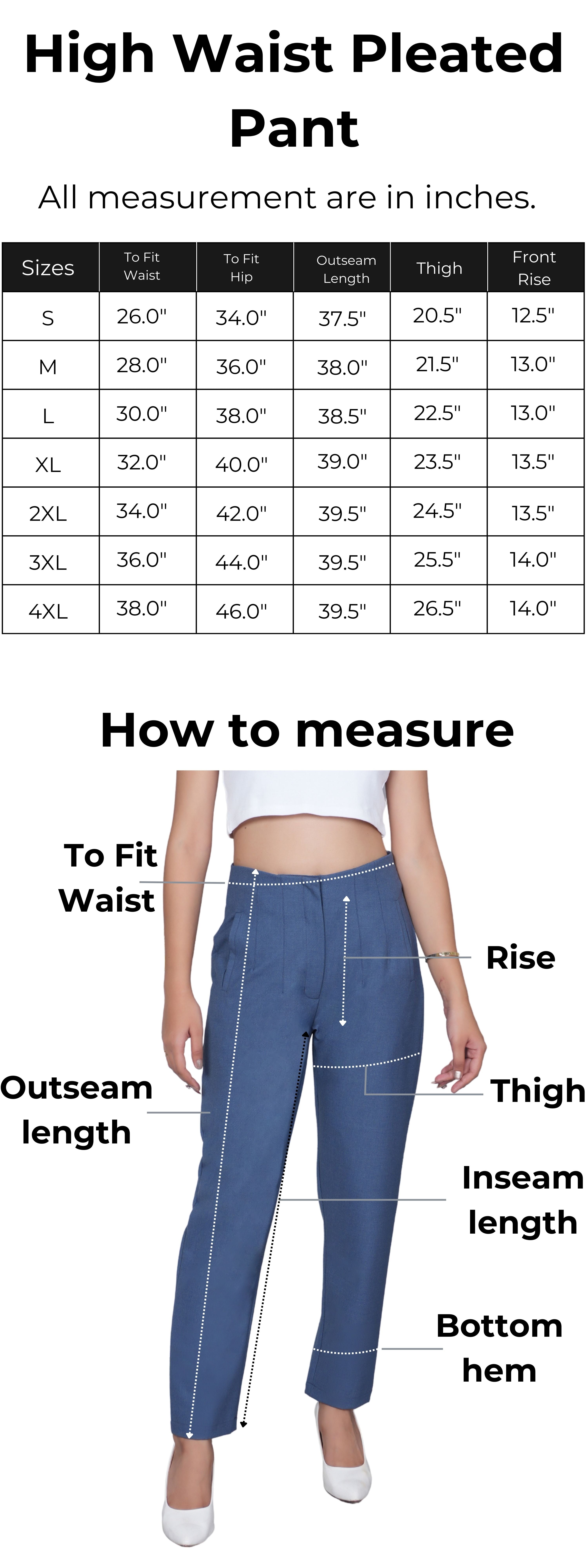 Misty rose high waist pleated pant with spandex [Straight fit]