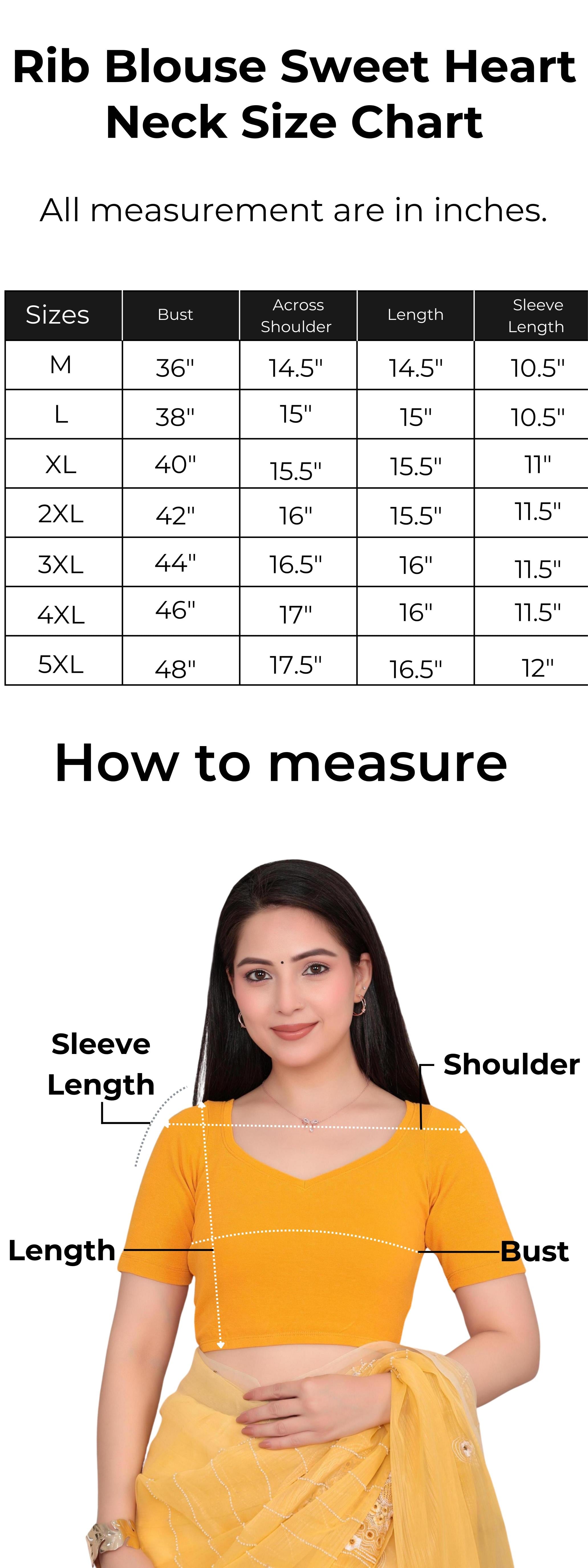 Bottle green Rib Sweet Heart Neck Half Sleeve Blouse [ 100% USA HQ Cotton, 280 GSM non transparent fabric ]