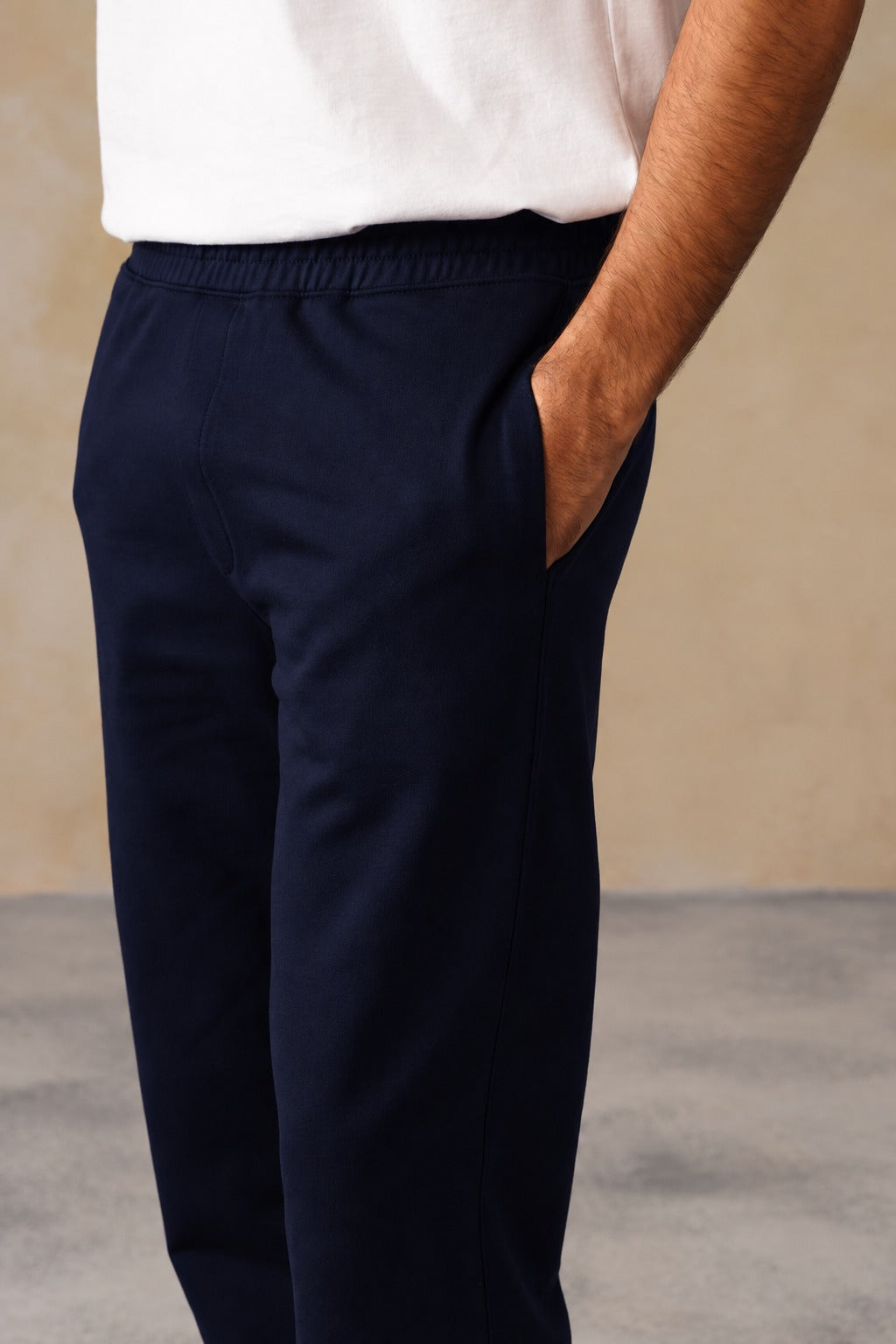 Navy men winter straight fit pants