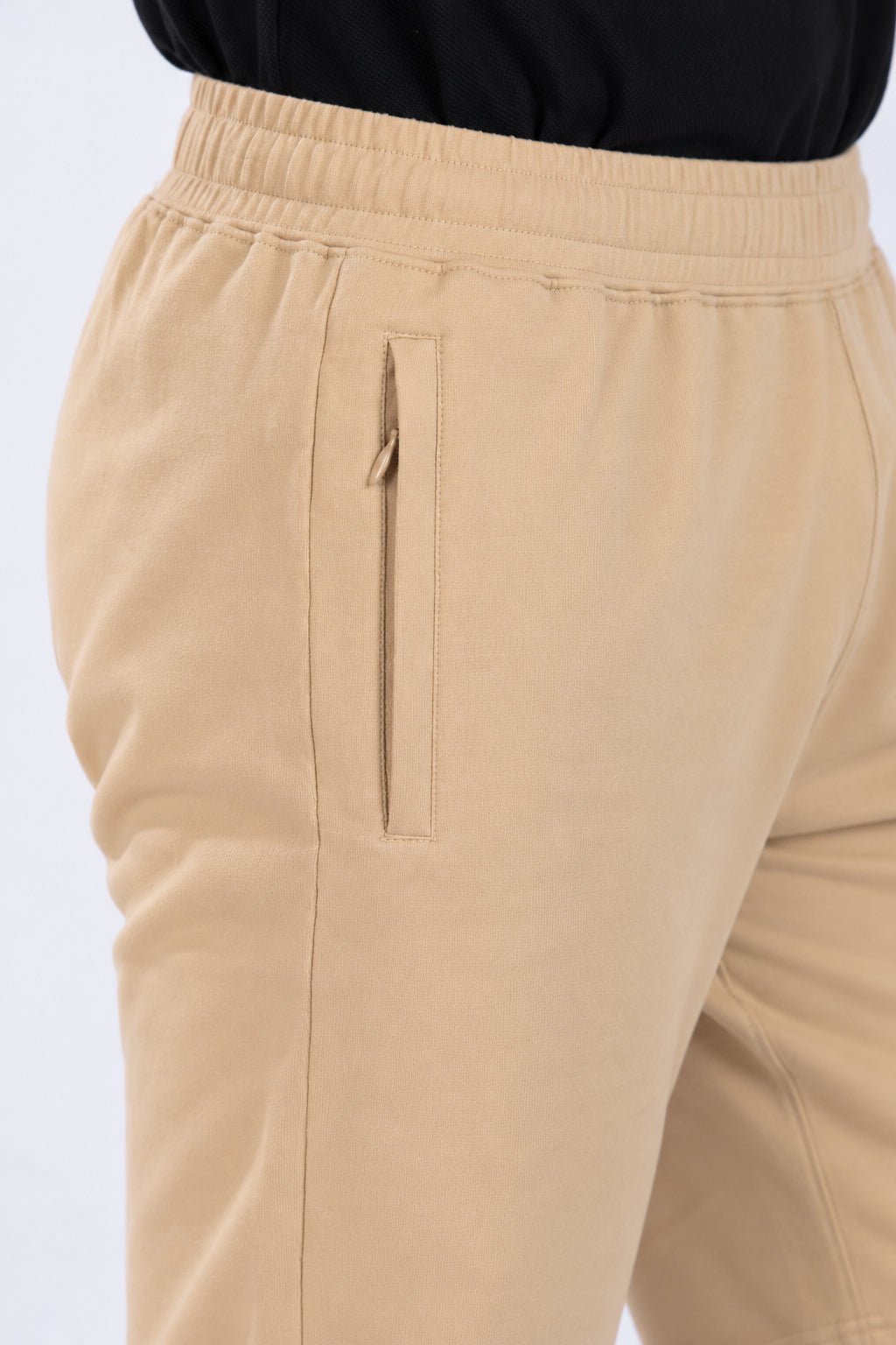 Beige all day bottom with extra comfort. [100% Cotton Lycra] -