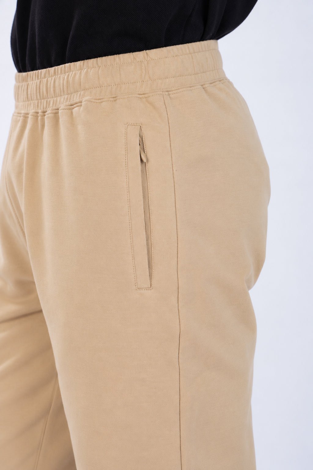 Beige all day bottom with extra comfort. [100% Cotton Lycra] -
