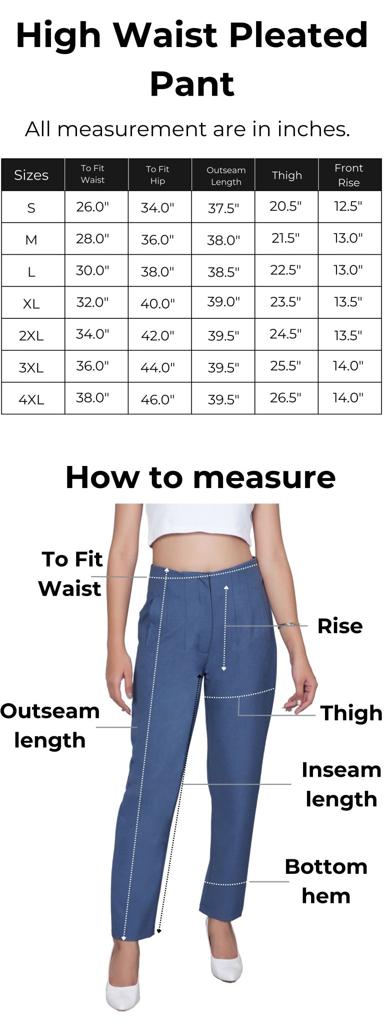 Beige check high waist pleated pant with spandex [Straight fit] - High waist pleated pant