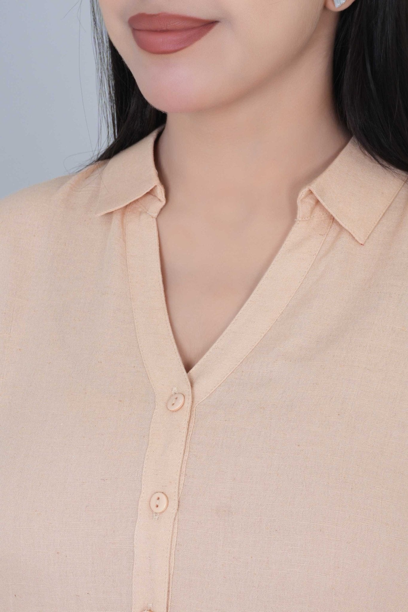 Beige cotton linen shirts - Linen shirts