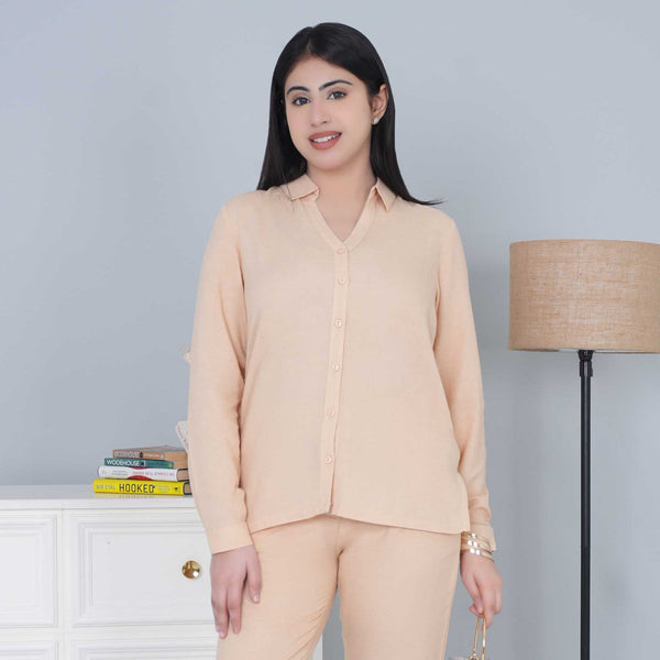Beige cotton linen shirts - Linen shirts