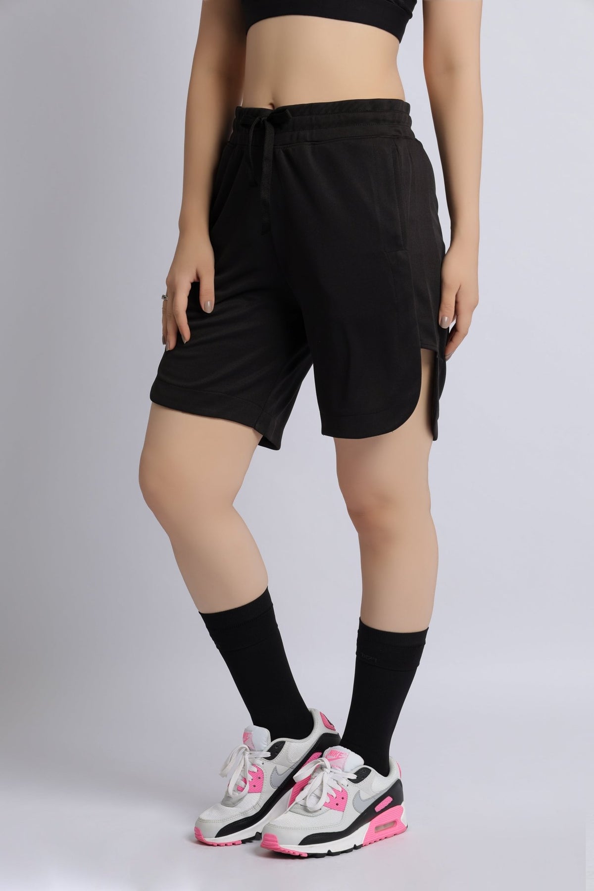 Black active easymove shorts -Active easymove shorts