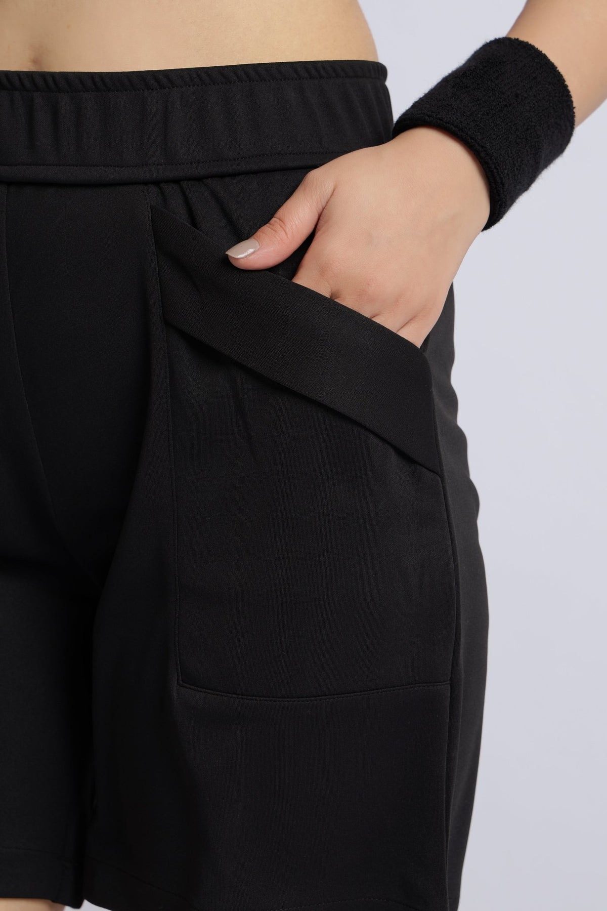 Black active relax shorts -Active relax shorts