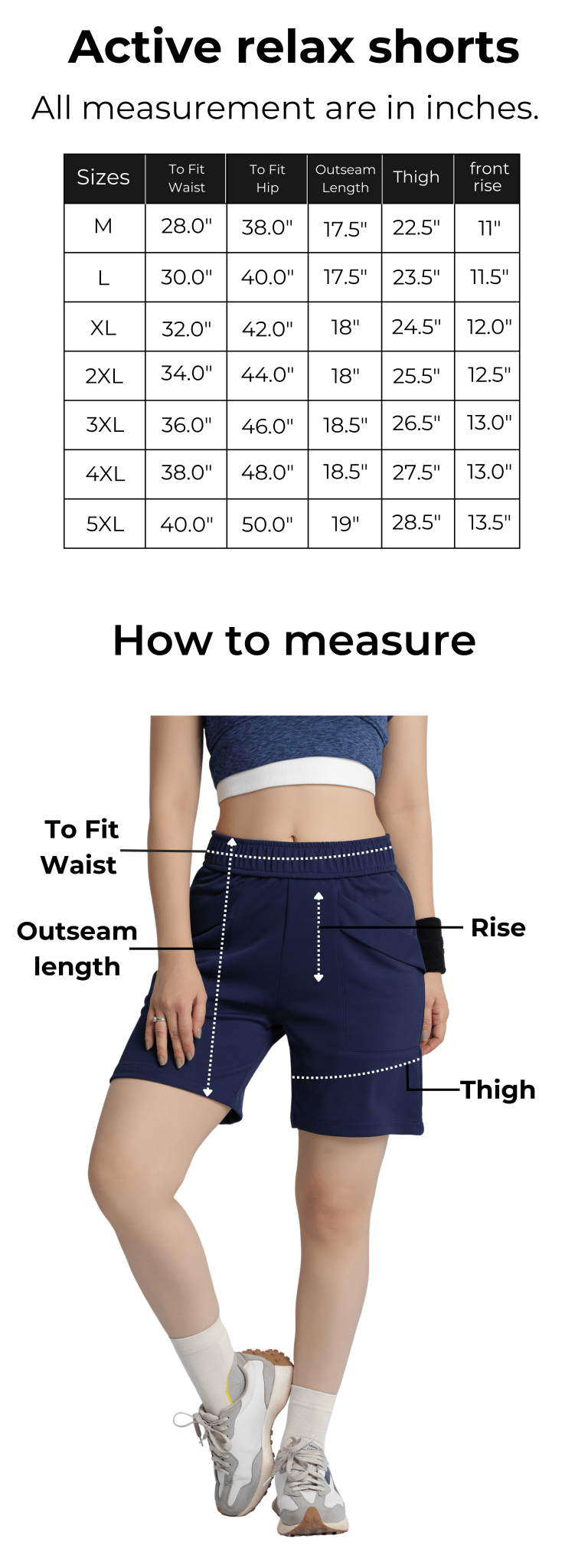 Black active relax shorts -Active relax shorts