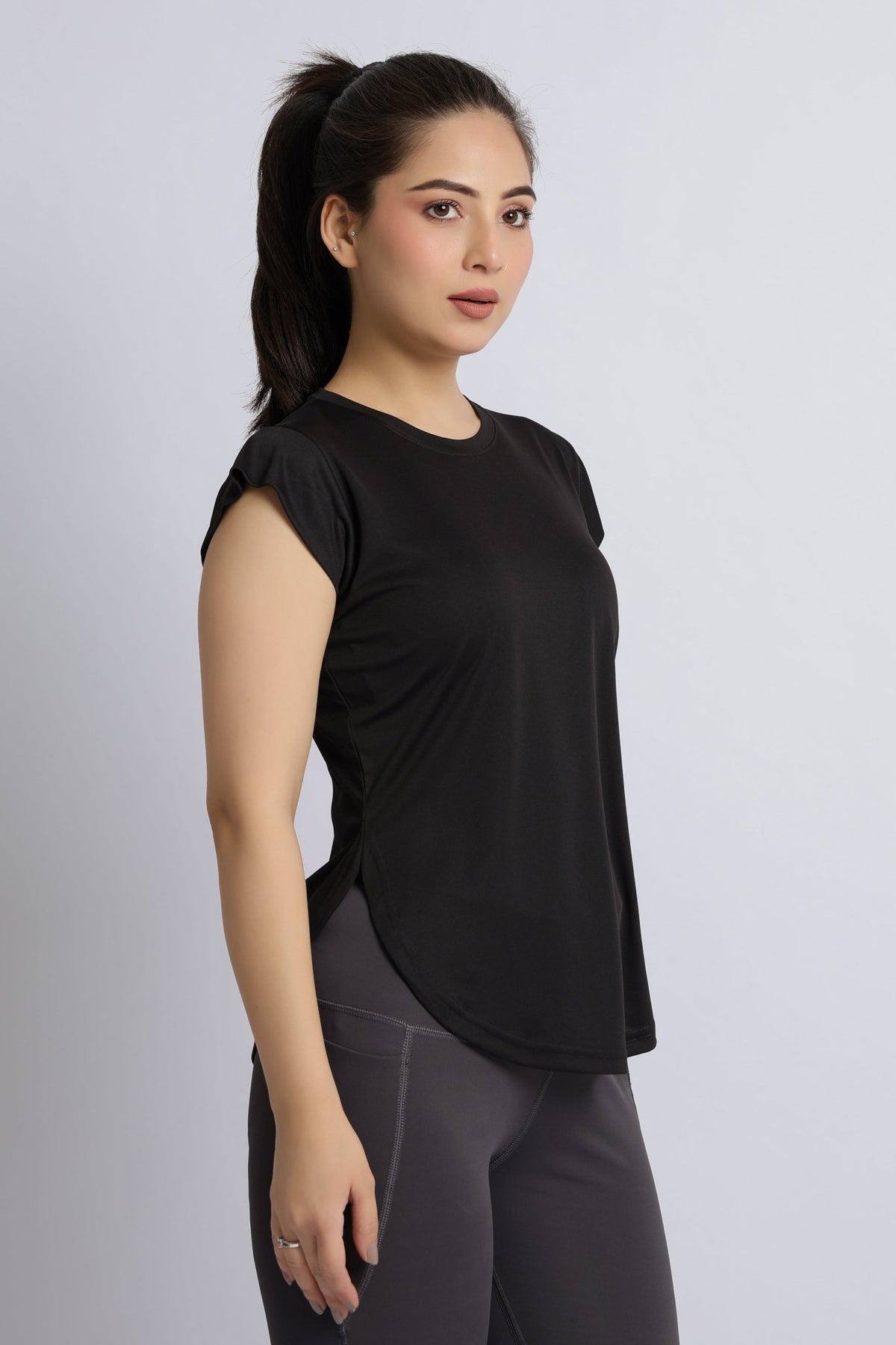 Black active style tshirt -Active style tshirt