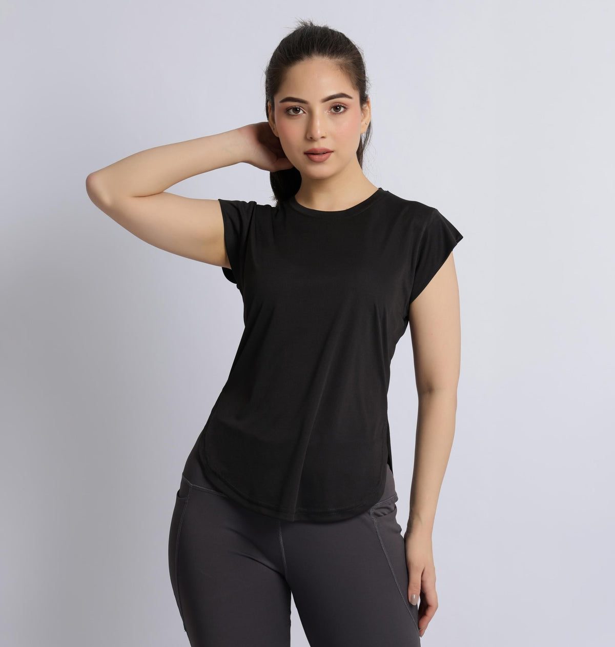 Black active style tshirt -Active style tshirt