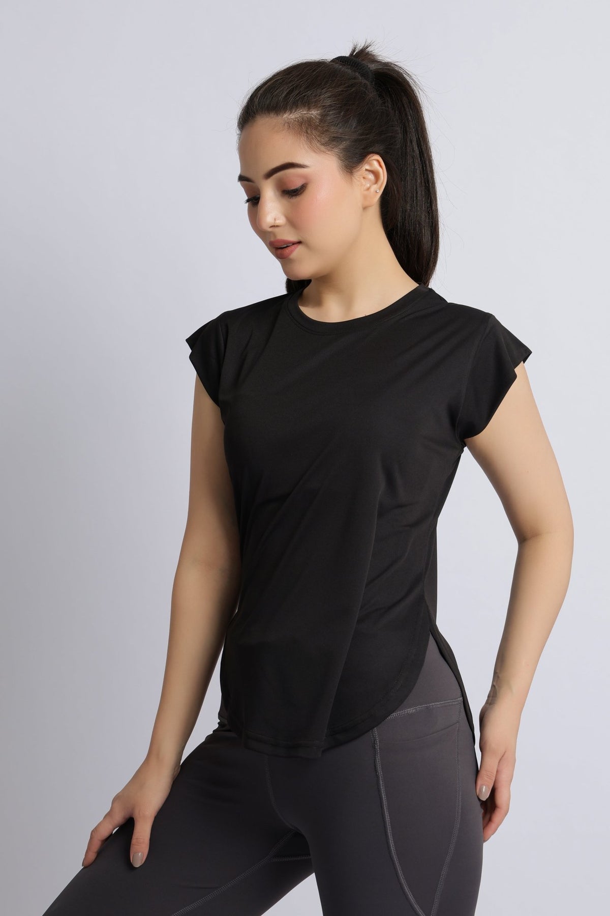 Black active style tshirt -Active style tshirt