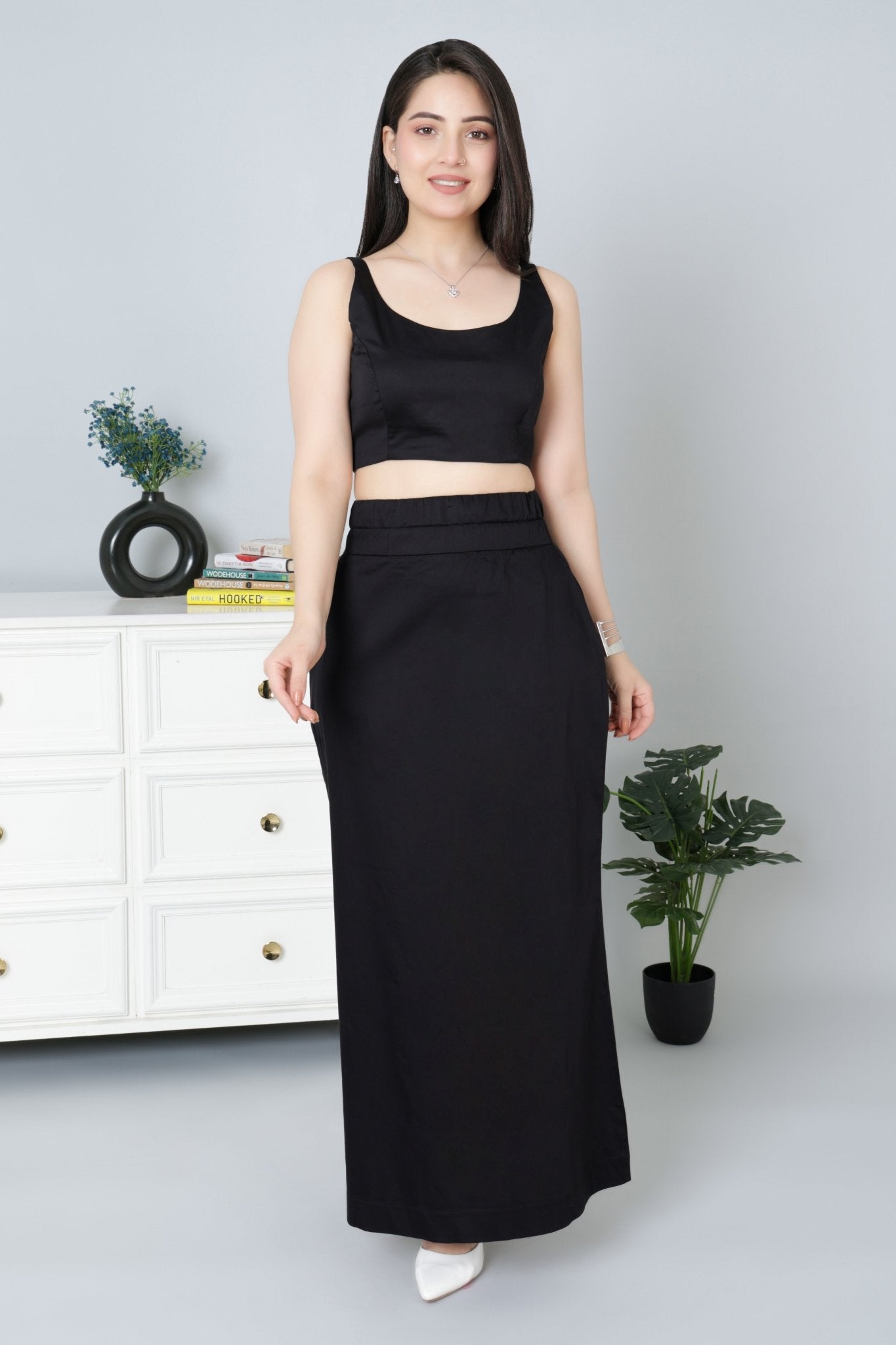 Black blouse made from premium cotton - Blouse