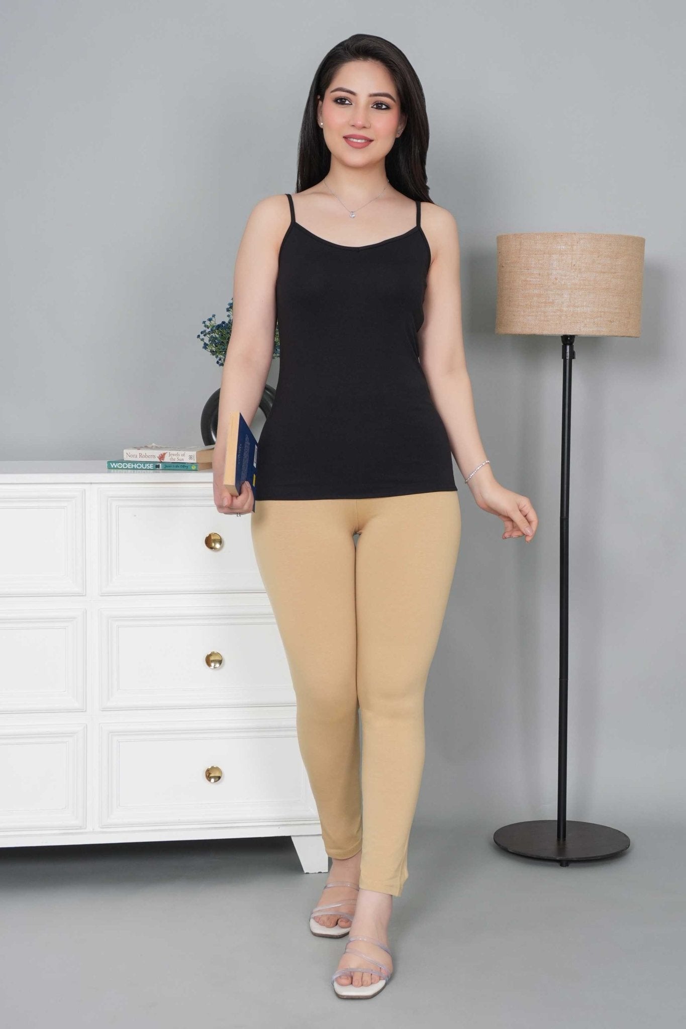 Black Cotton Camisole [100% Cotton spandex] - Cotton camisole