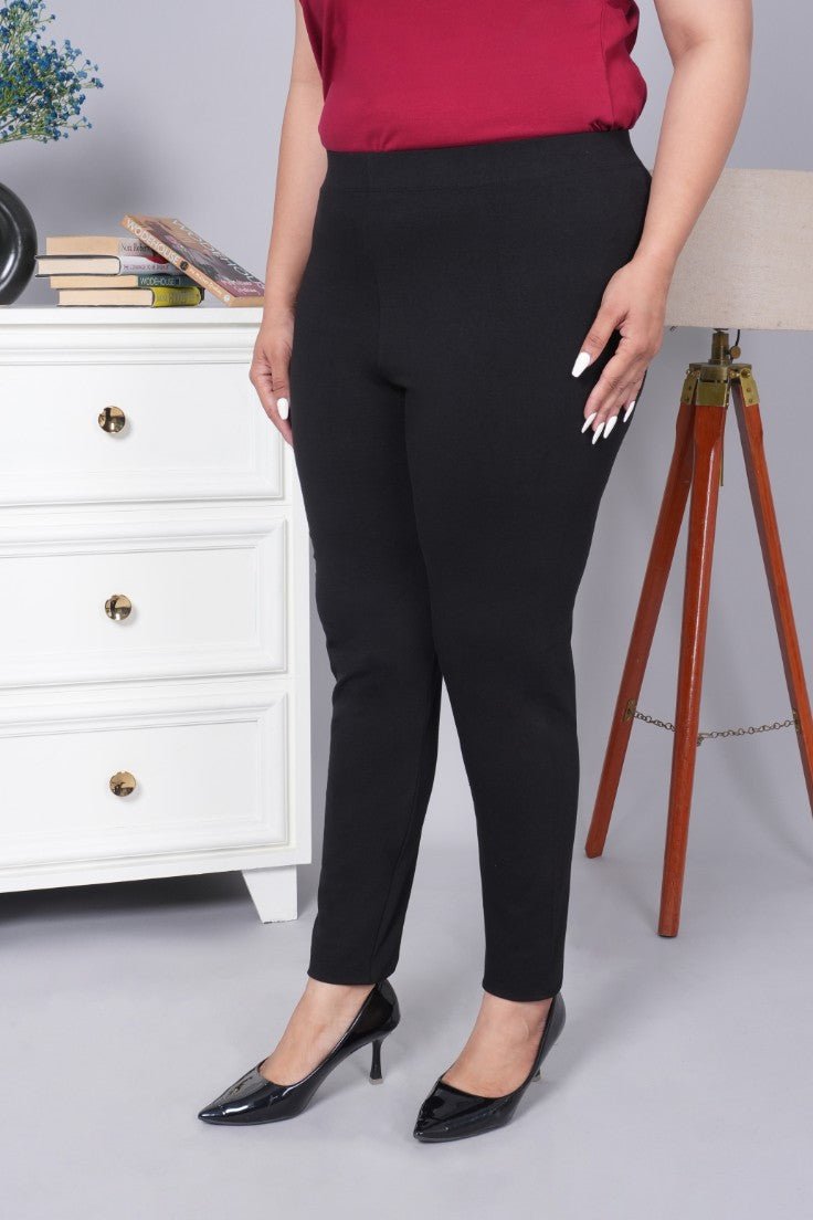 Black cotton legging - Cotton legging