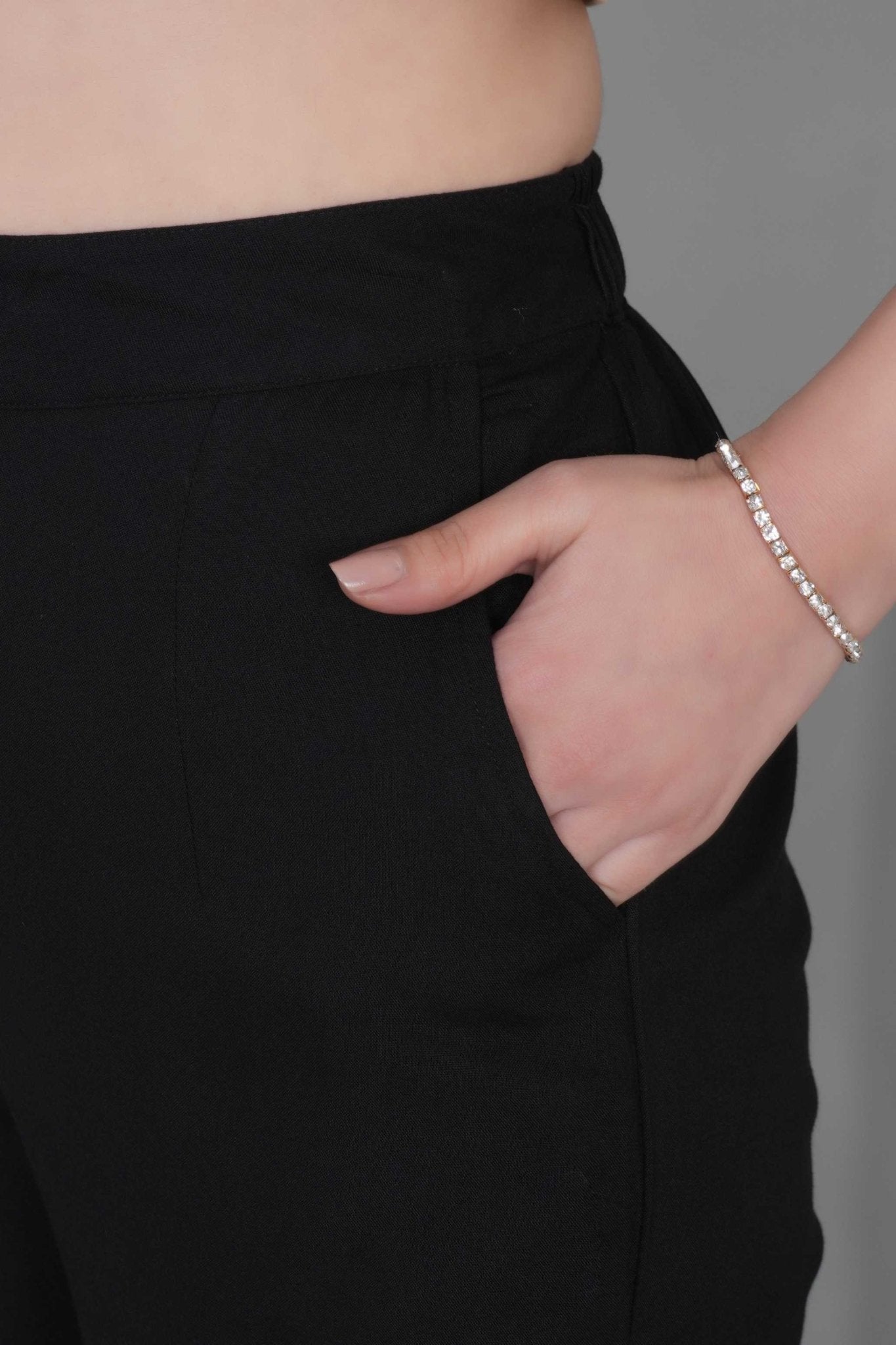 Black rayon pant [ 100% Rayon, Liva Certified ] - Rayon pants