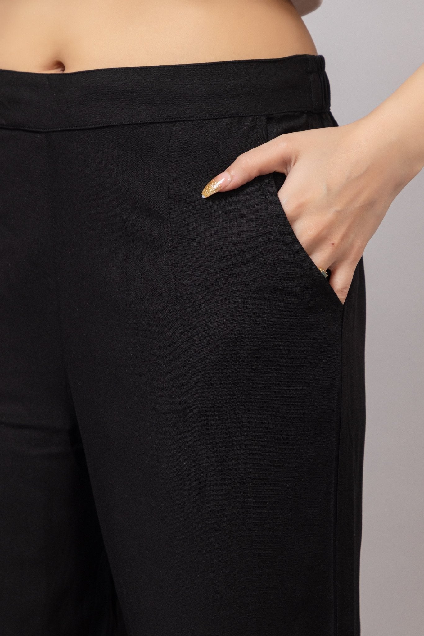 Black rayon pant [ 100% Rayon, Liva Certified ] - Rayon pants