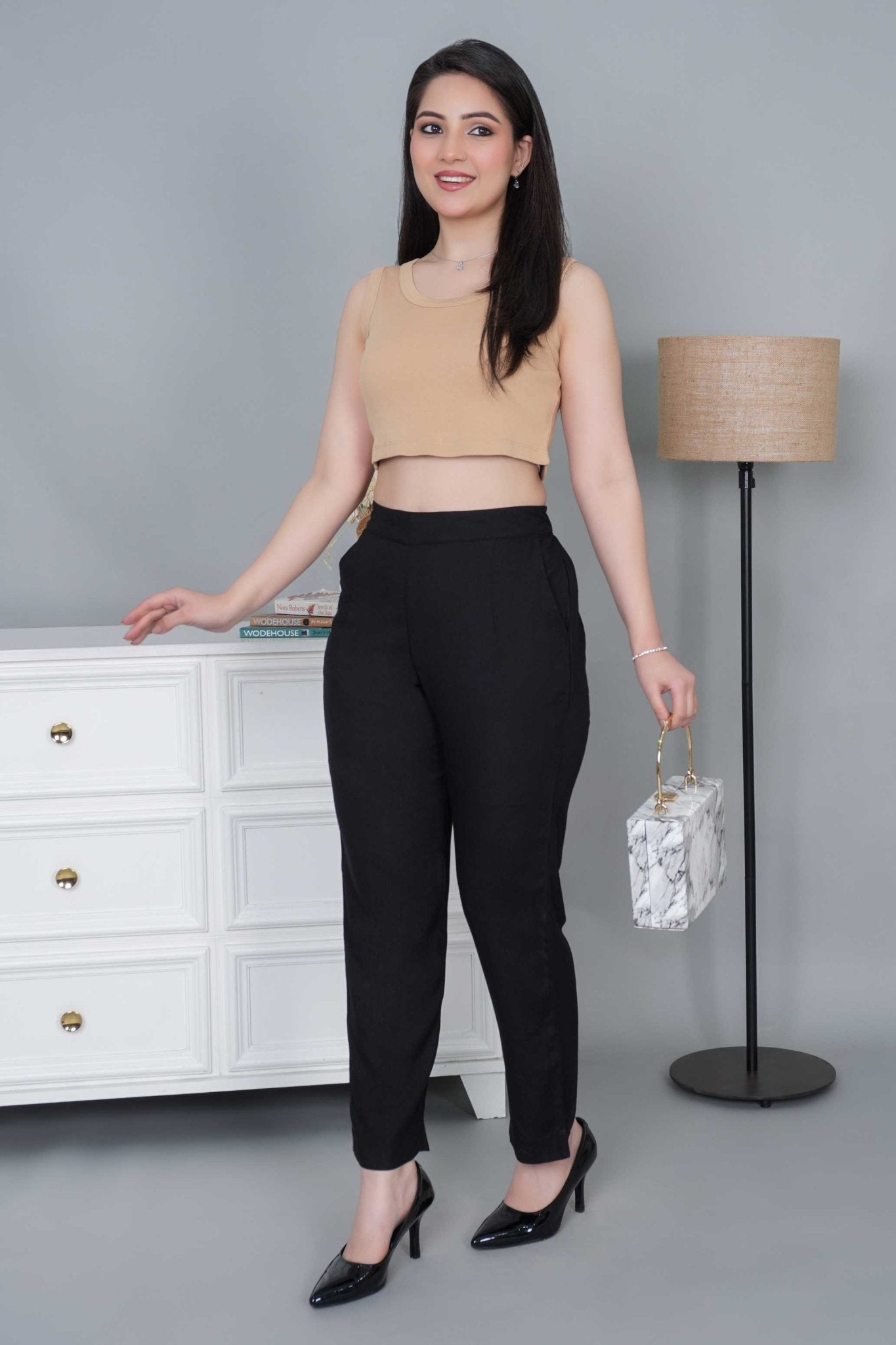 Black rayon pant [ 100% Rayon, Liva Certified ] - Rayon pants