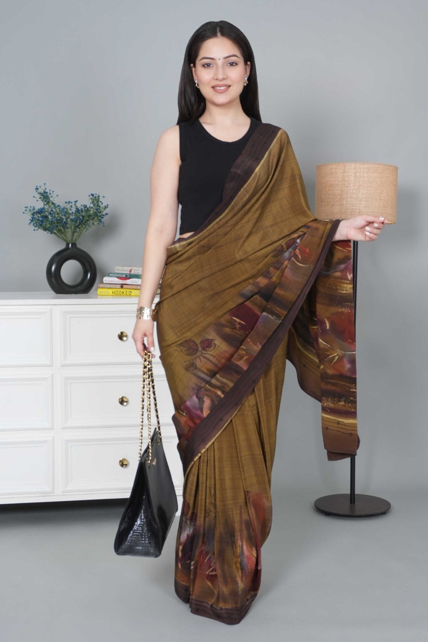 Black Rib Crop Blouse [ 100% USA HQ Cotton, 280 GSM non transparent fabric ] - Rib crop blouse