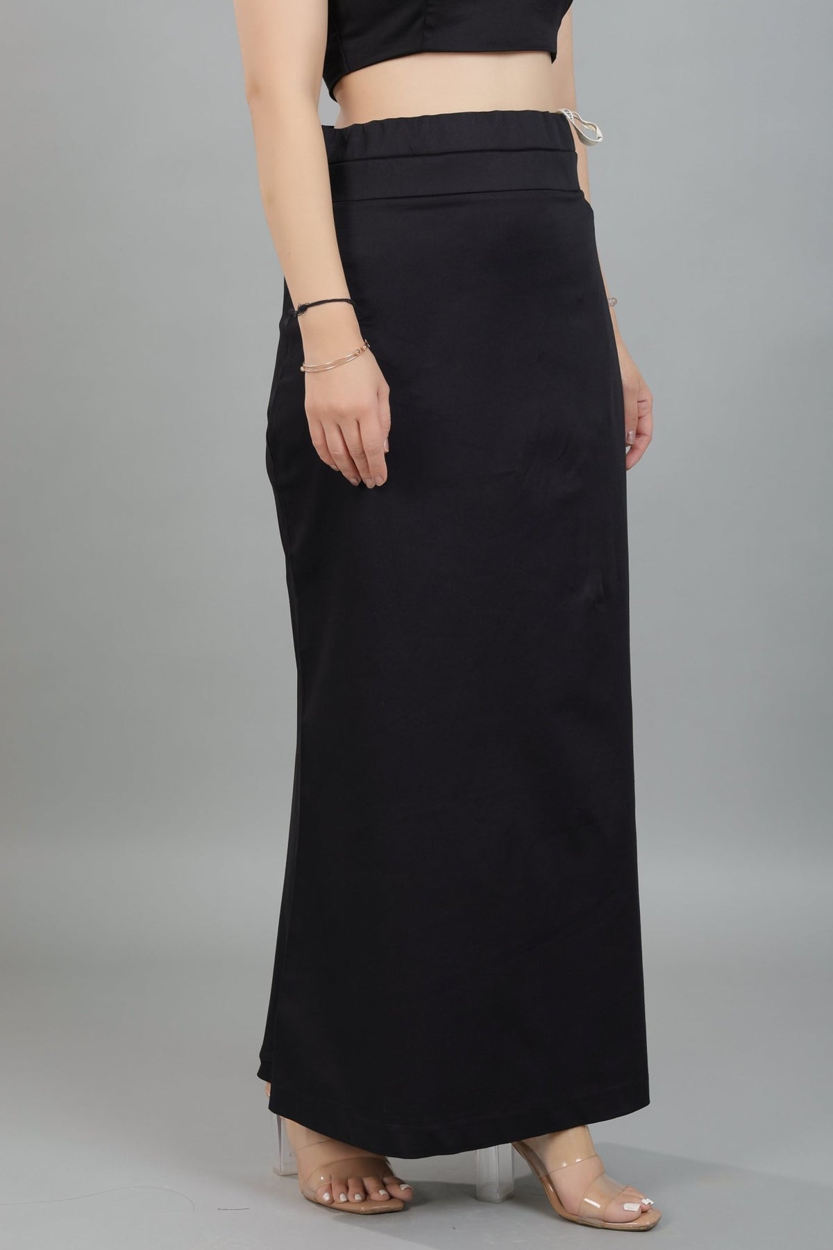 Black saree shaper made from premium cotton -Saree shaper