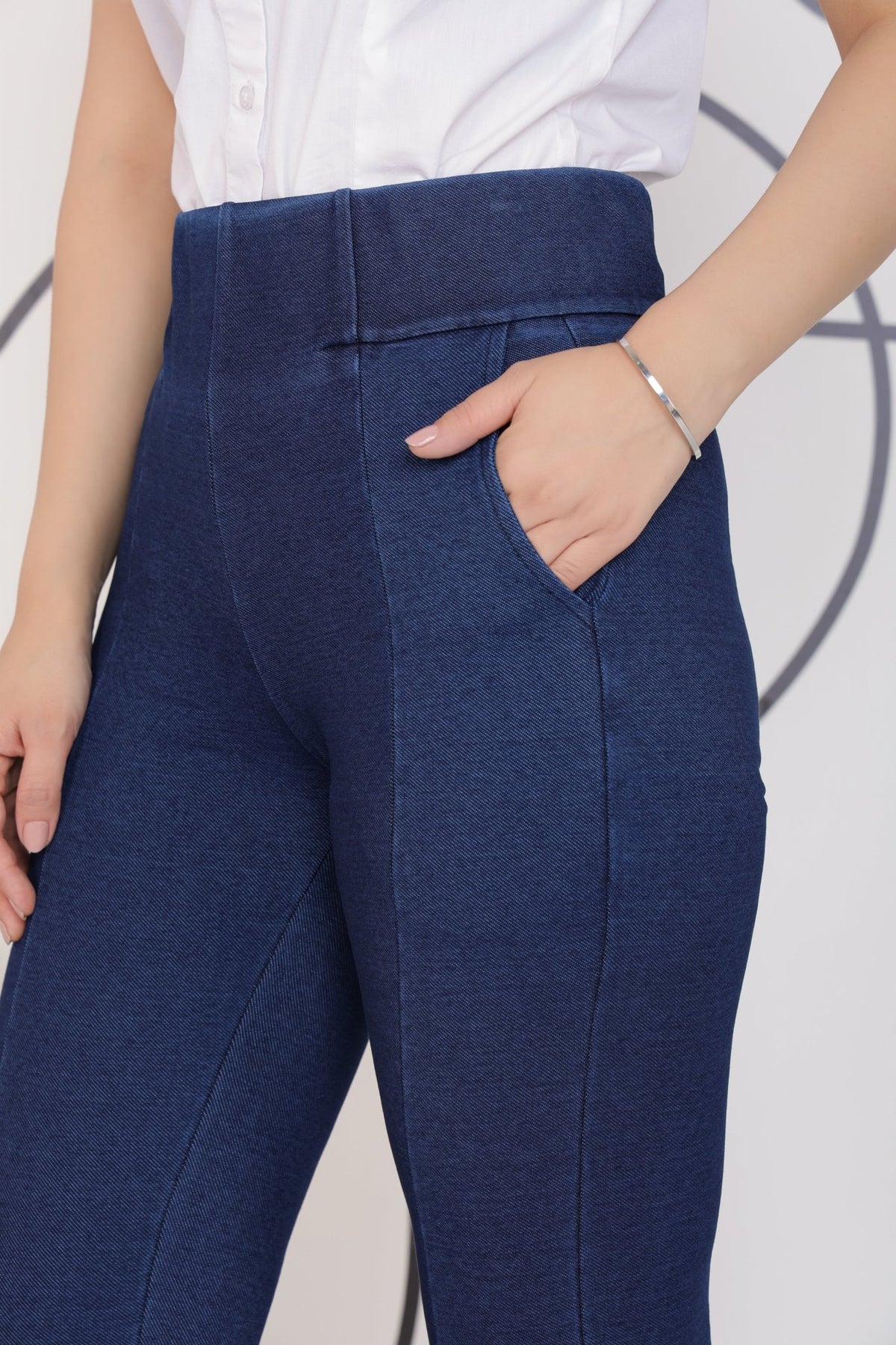 Blue denim jegging -Denim jeggings