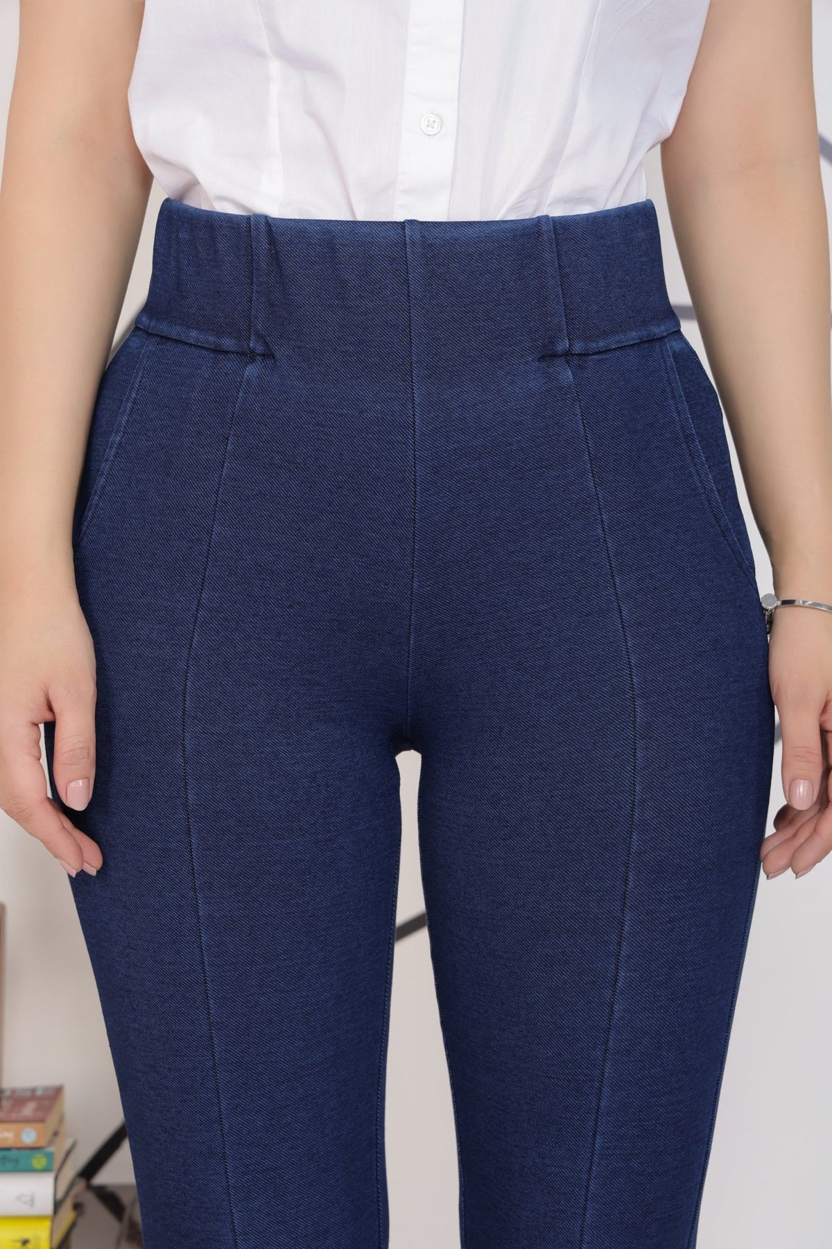 Blue denim jegging -Denim jeggings