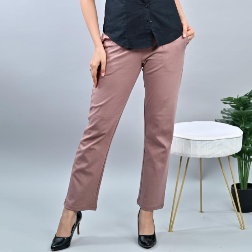 Cairo stretchable biowash USA HQ cotton cigarette pencil pants with superior elastic belt. [Straight fit] - Milano cigarette pencil pants