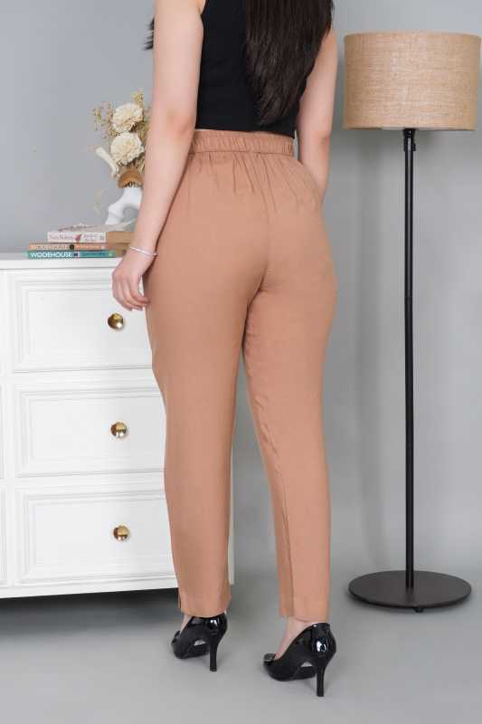 Camel rayon pant [ 100% Rayon, Liva Certified ] - Rayon pants