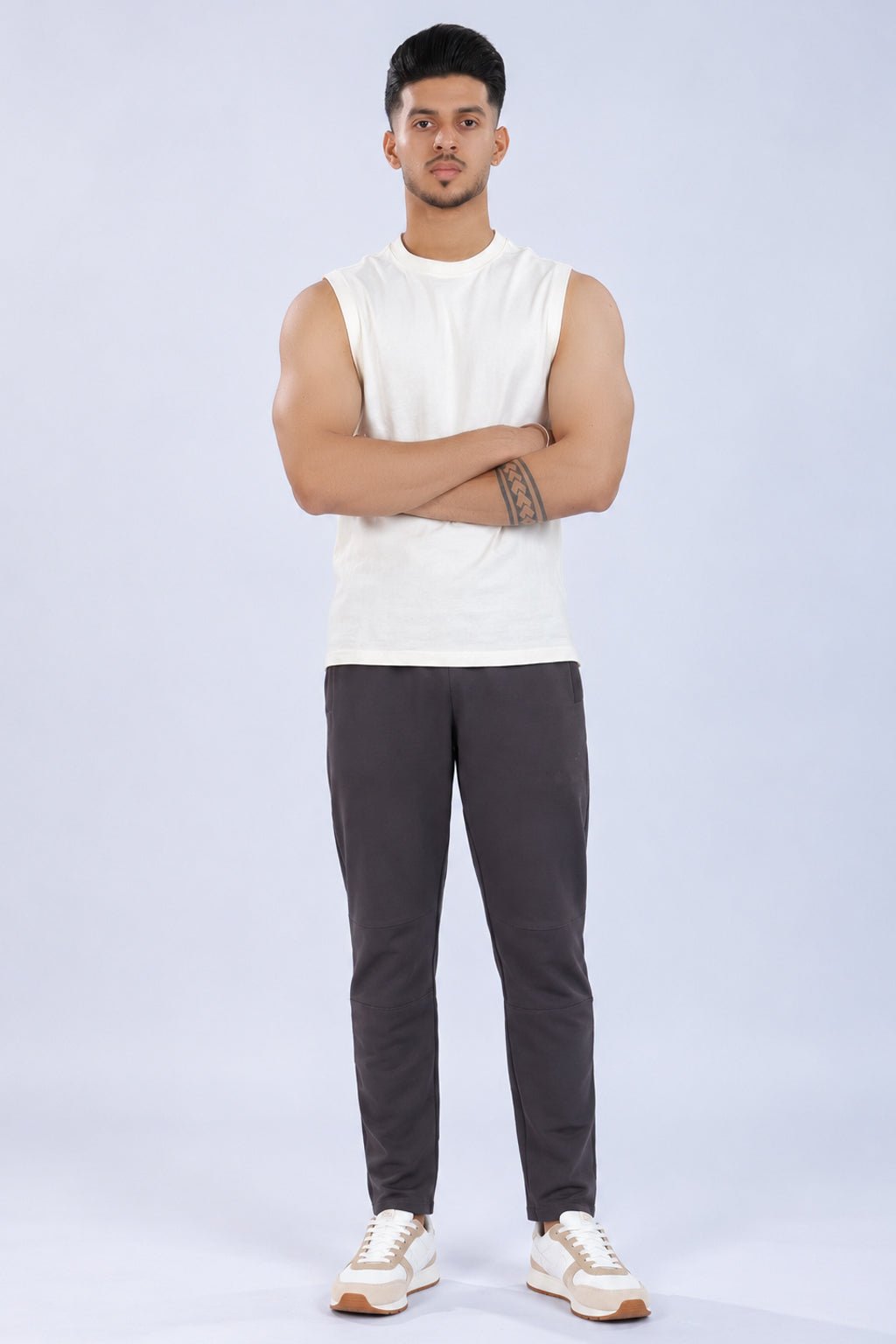 Charcoal all day bottom with extra comfort. [100% Cotton Lycra] -