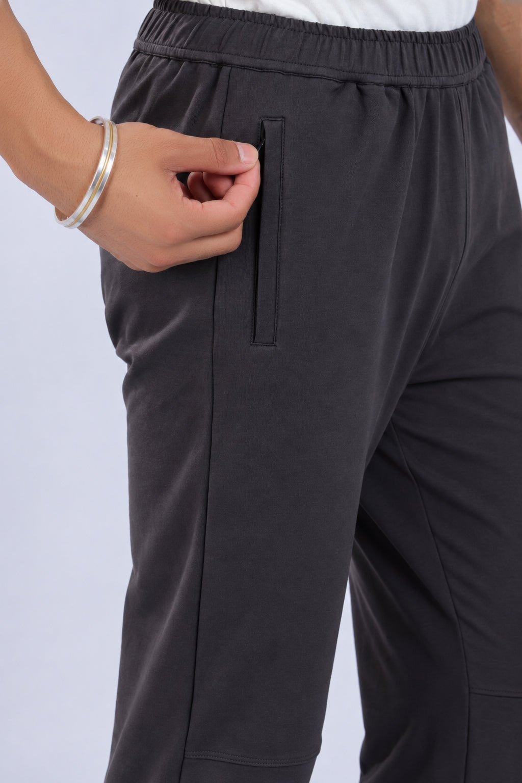 Charcoal all day bottom with extra comfort. [100% Cotton Lycra] -