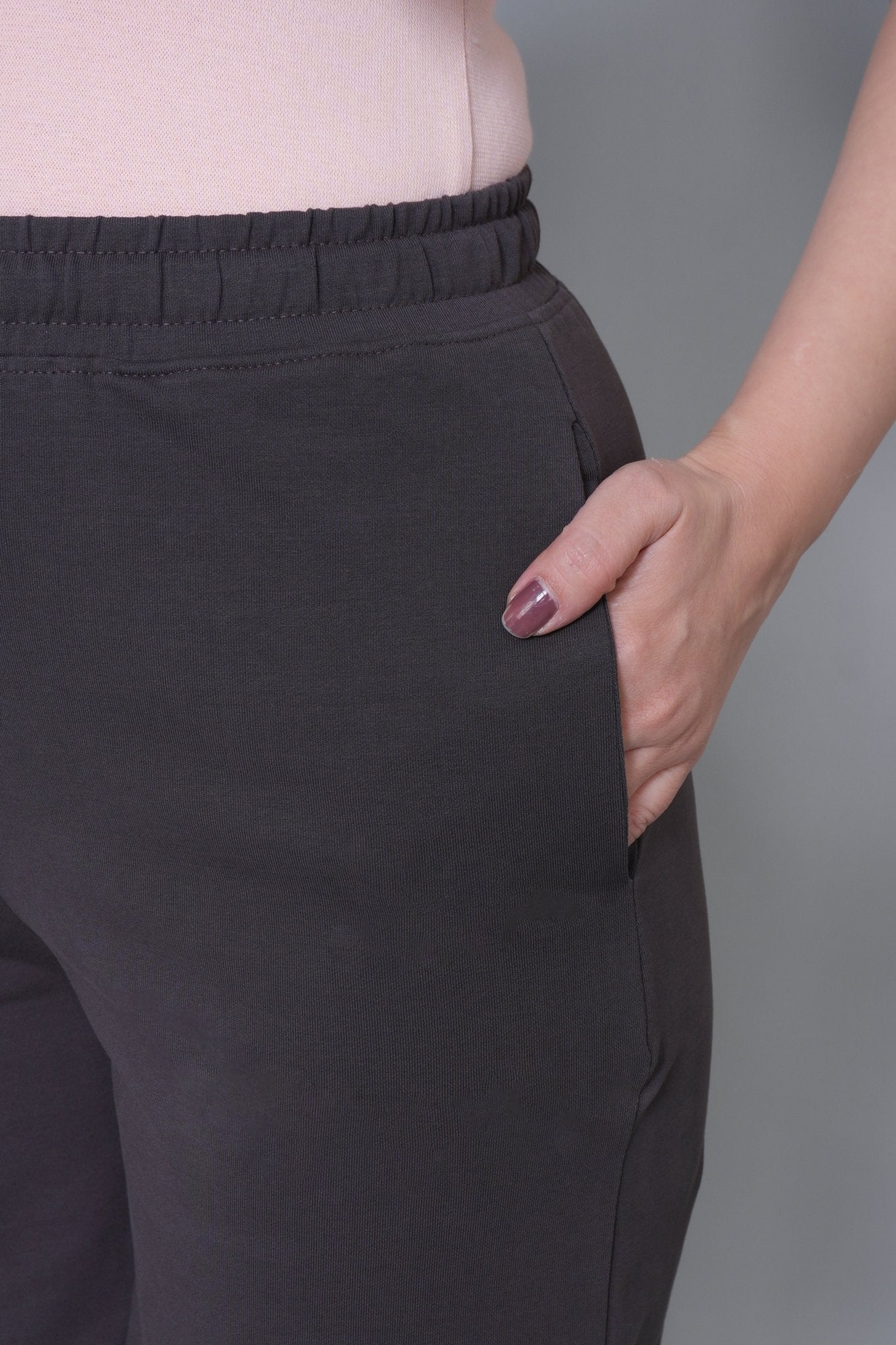 Charcoal all day home shorts with extra comfort. [100% Cotton Lycra] - All day home shorts