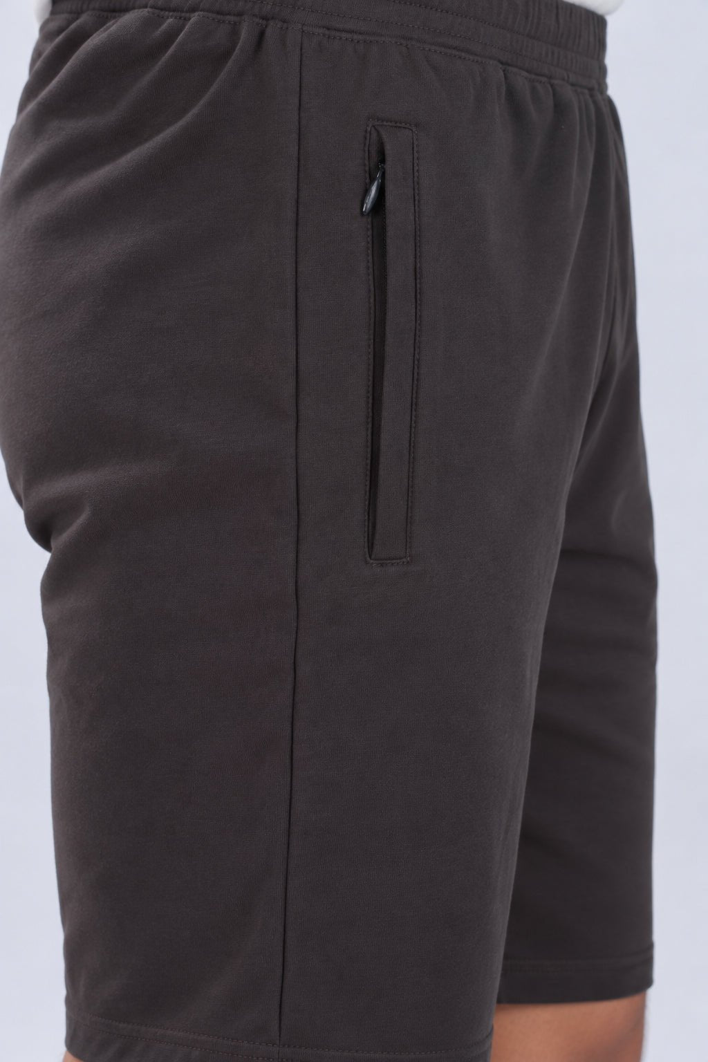 Charcoal all day shorts with extra comfort. [100% Cotton Lycra] -All day home shorts