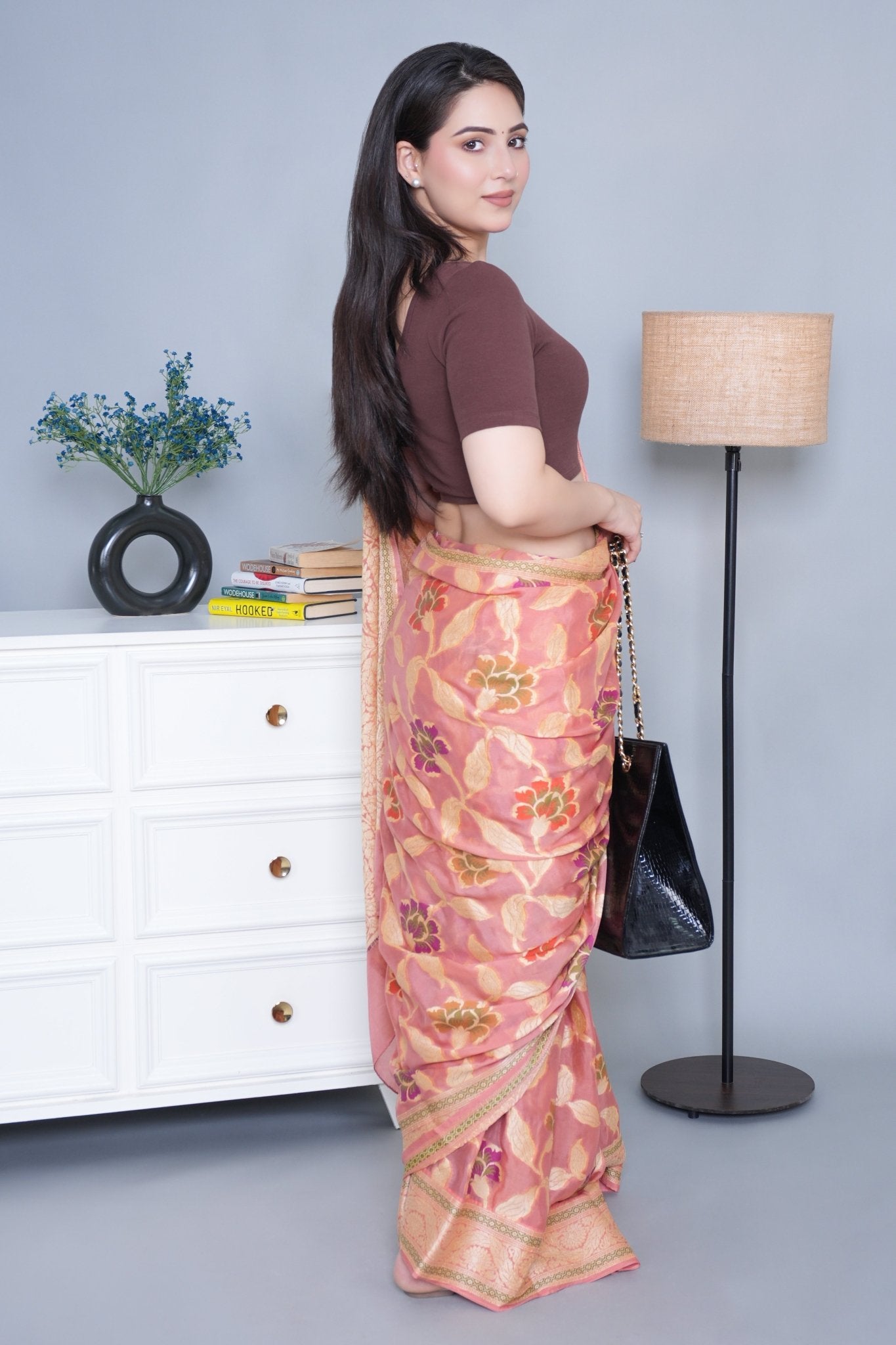Coffe Rib Blouse [ 100% USA HQ Cotton, 280 GSM non transparent fabric ] - Rib blouse