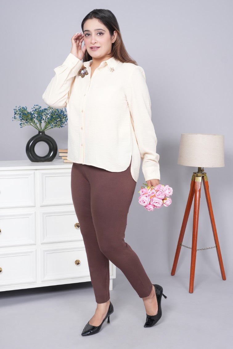 Coffee bean cotton legging - Cotton leggings