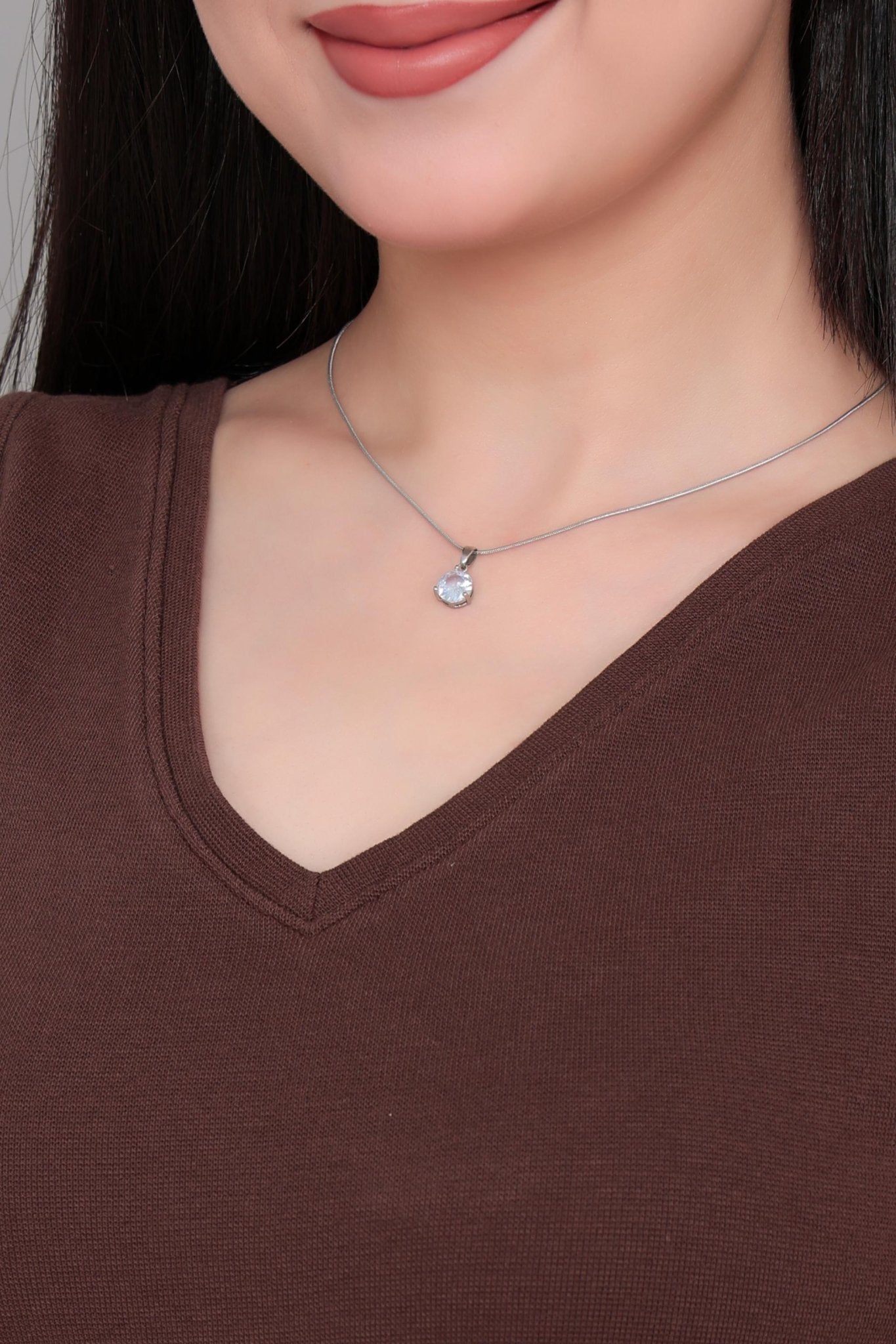Coffee rib v-neck vest [ 280 GSM non transparent fabric ] -Rib top