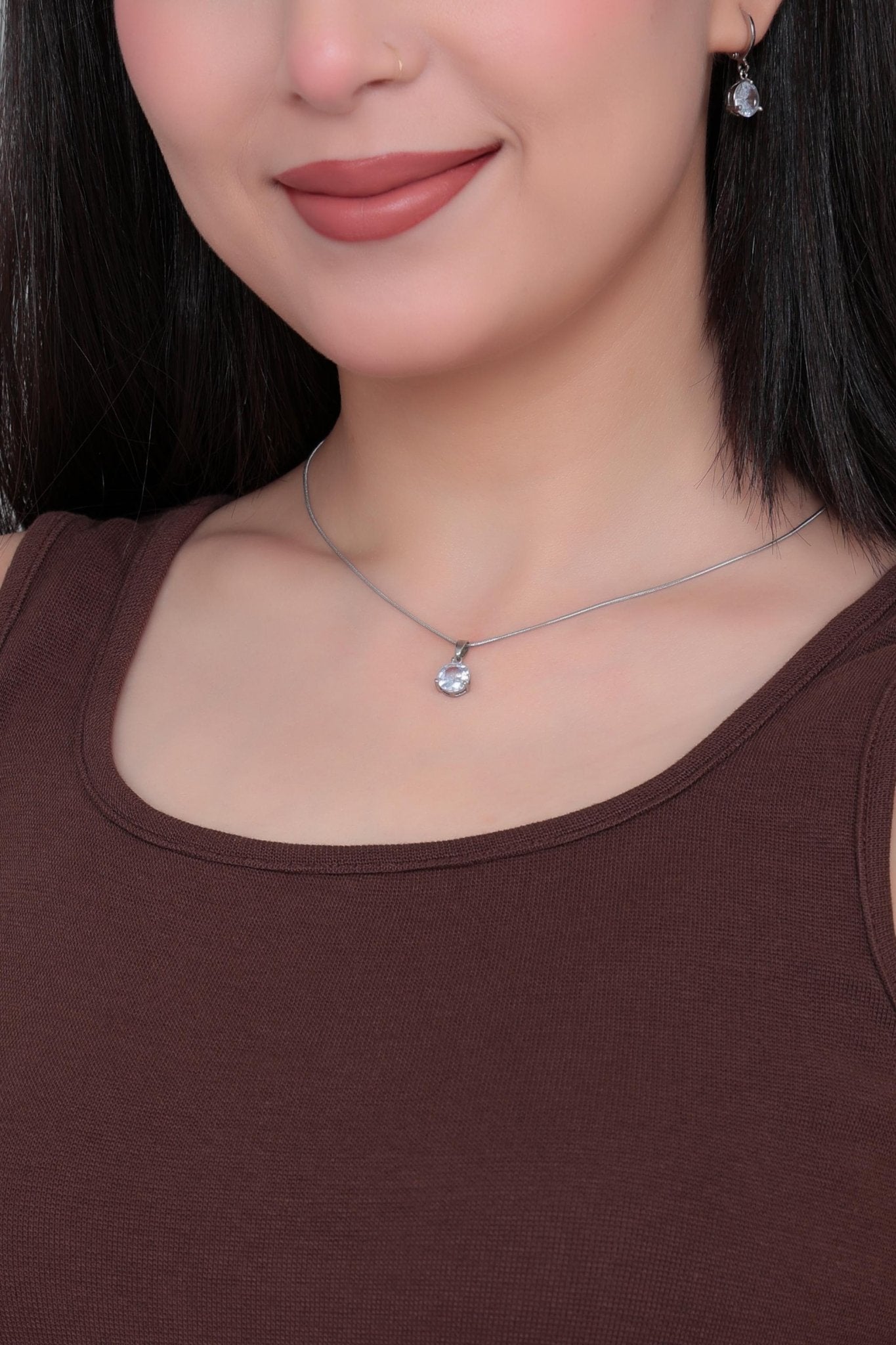 Coffee square neck tank top [ 280 GSM non transparent fabric ] -Rib top